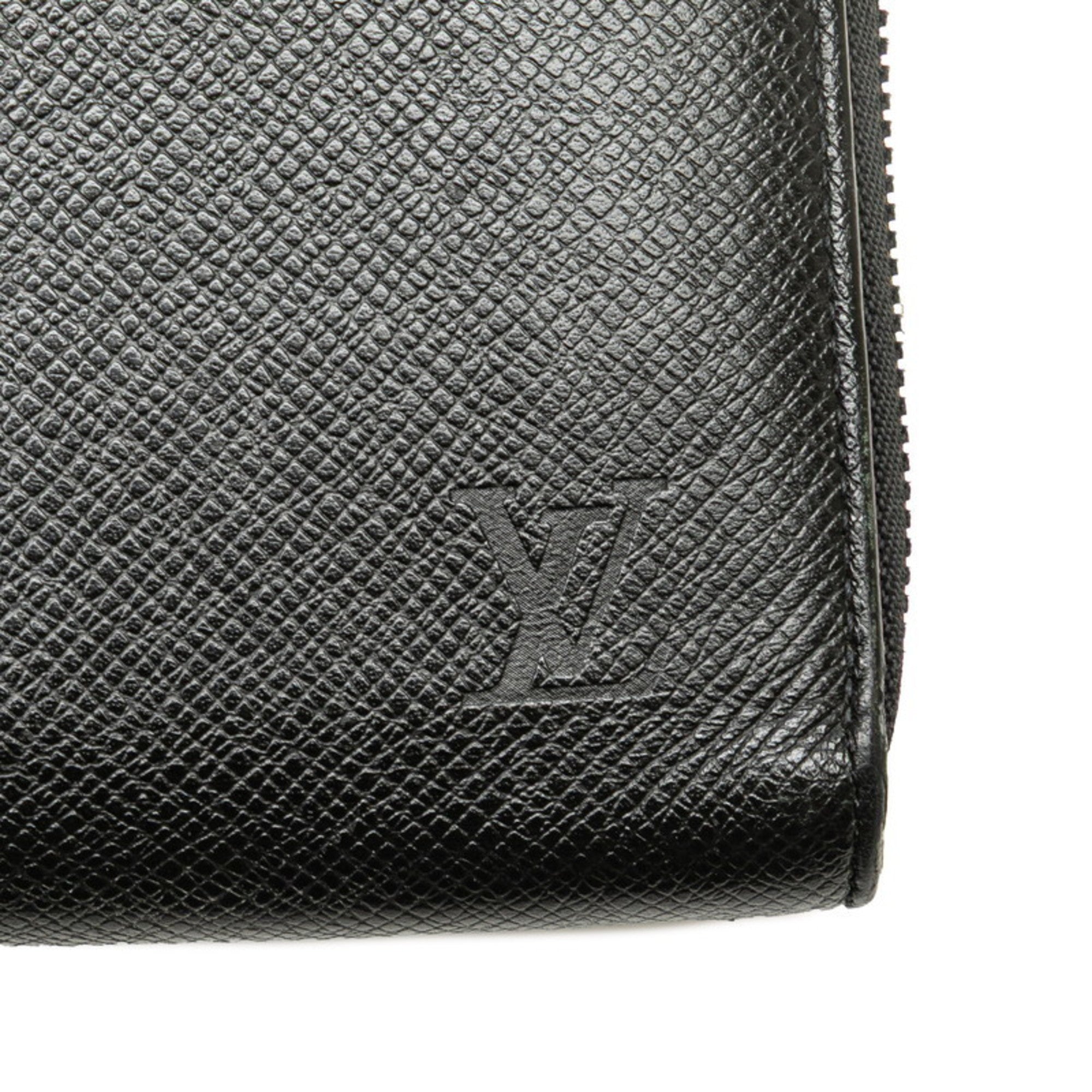 Louis Vuitton Taiga Black Noir Leather Coin Purse/Coin Case (Pre-Owned)