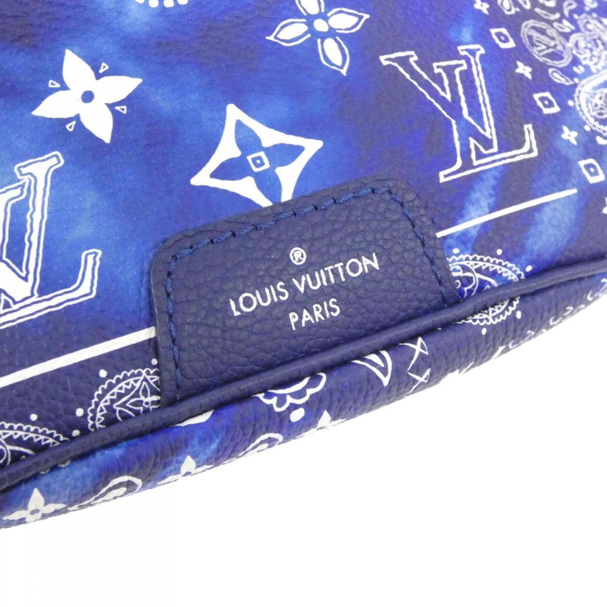 Louis Vuitton Blue Leather Shoulder Bag (Pre-Owned)