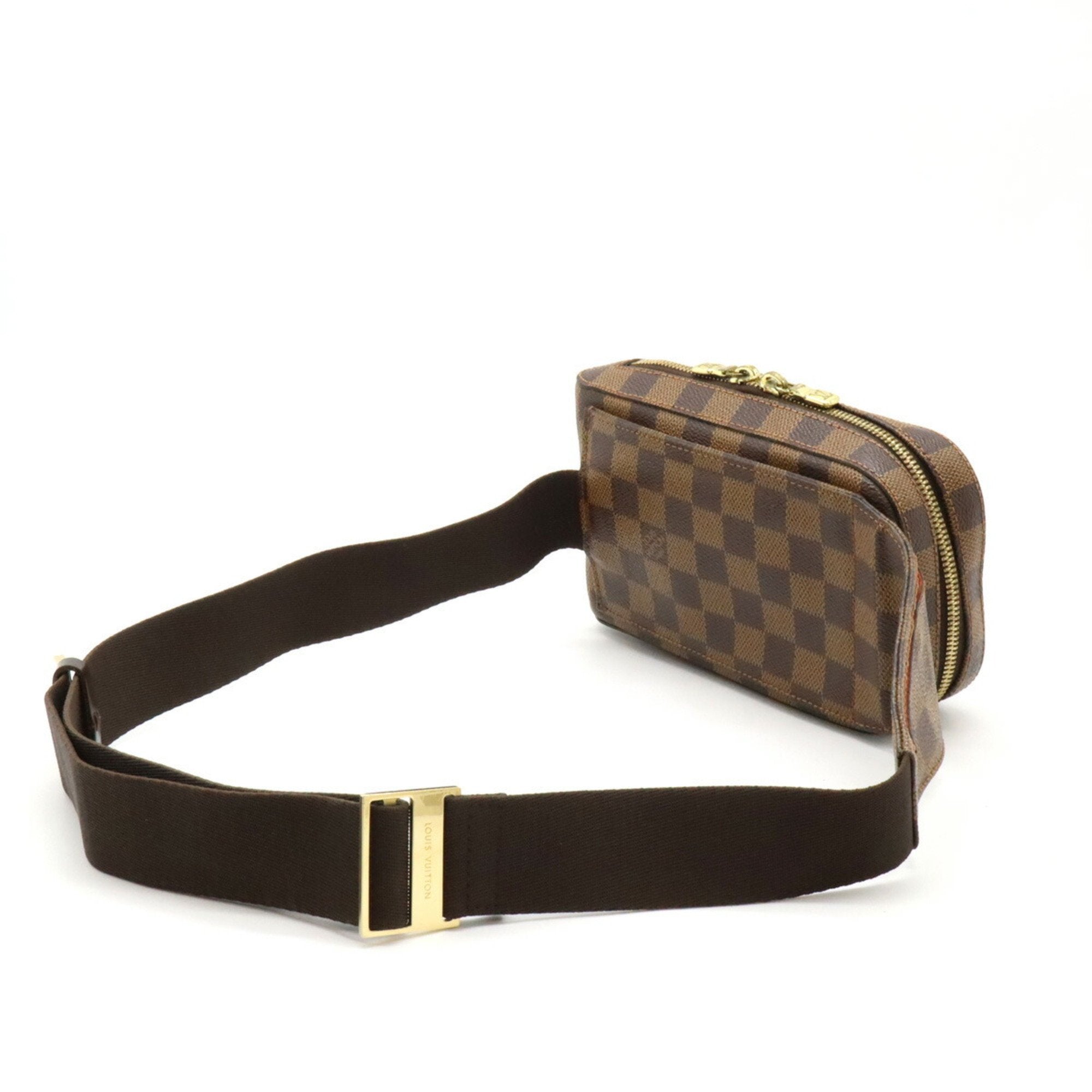 Louis Vuitton Brown Pvc Pouch Shoulder Bag Sling Bag (Pre-Owned)