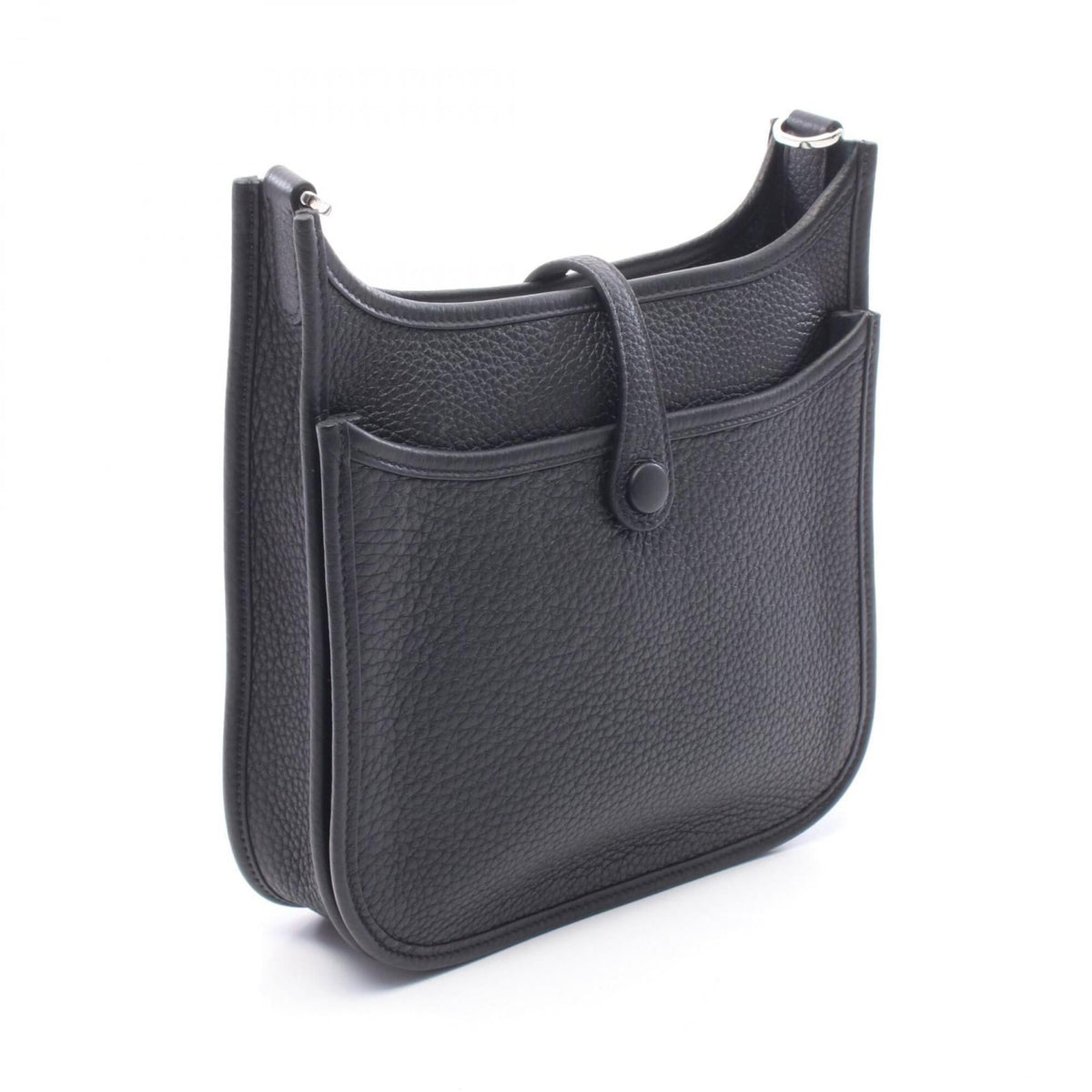 Hermes Black Taurillon Clemence Leather Leather Handbag Shoulder Bag (Pre-Owned)