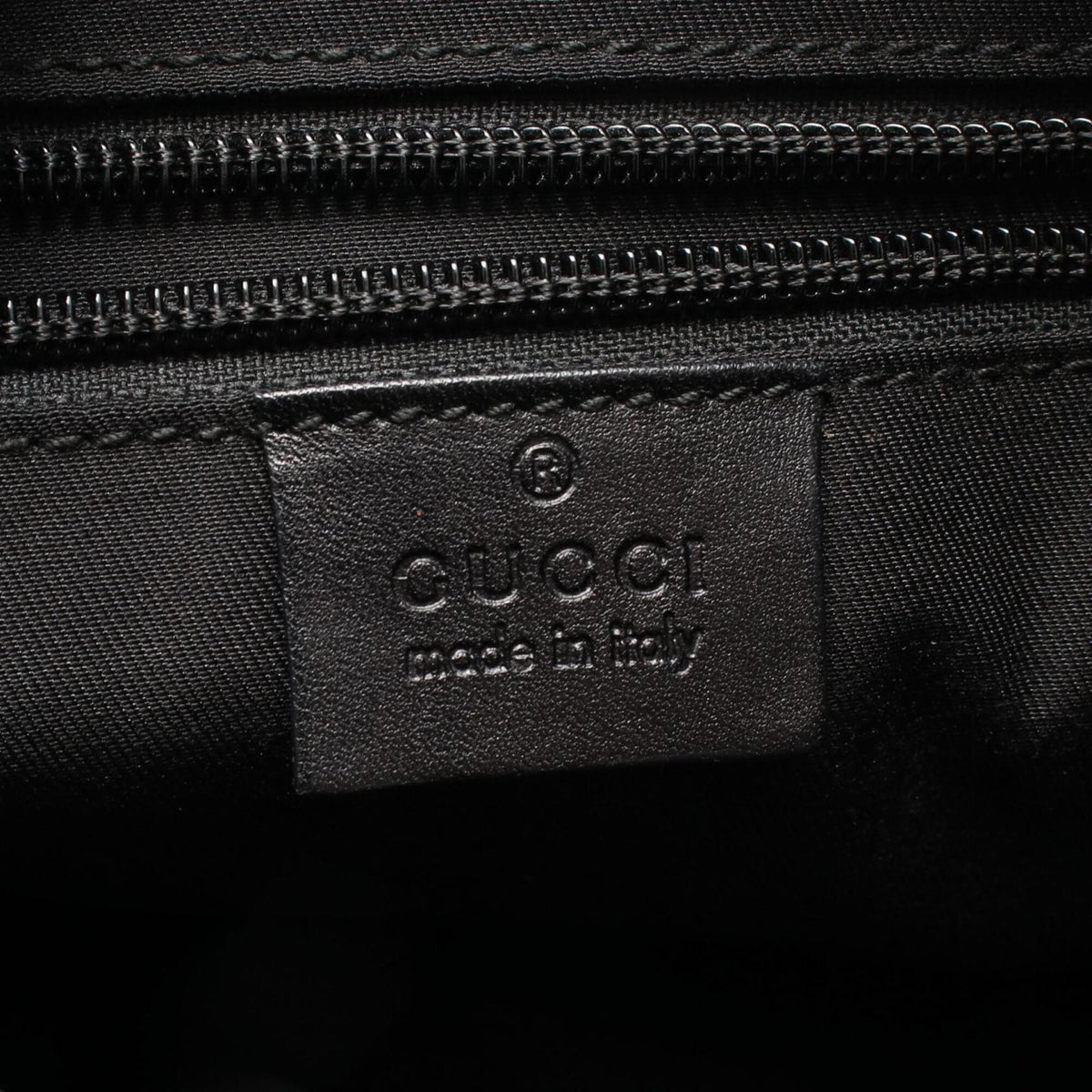 Gucci Black Gg Canvas Leather Handbag Shoulder Bag (Pre-Owned)