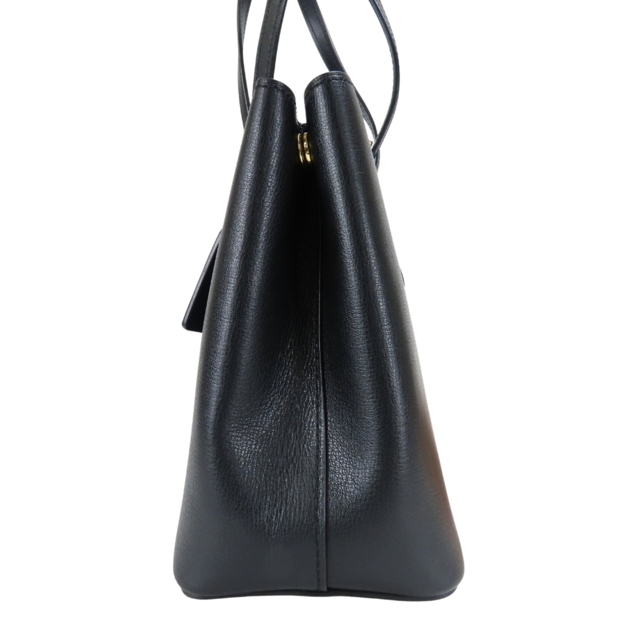 Coach Black Leather Tote Bag (Pre-Owned)