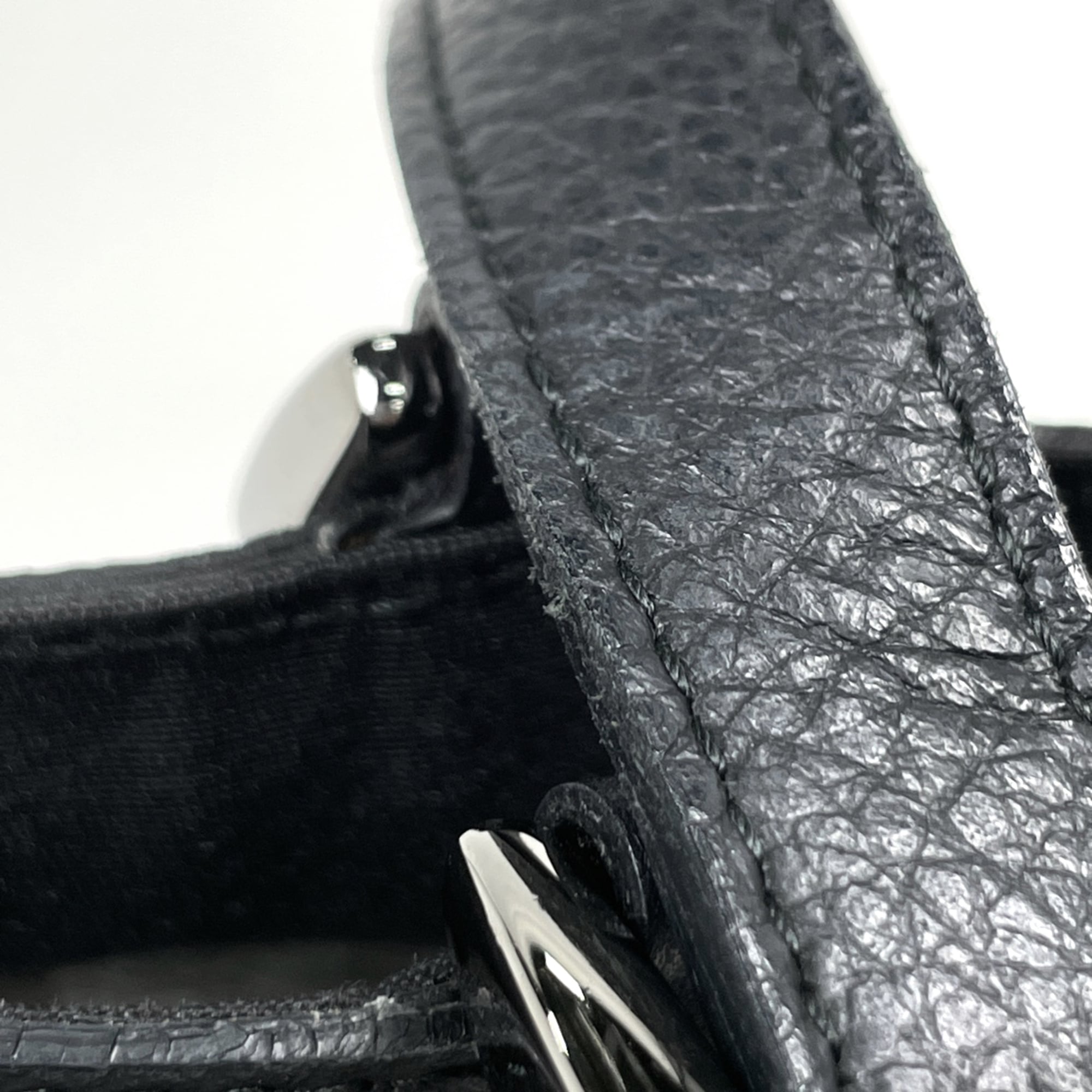 Gucci Black Gg Canvas Leather Tote Bag (Pre-Owned)