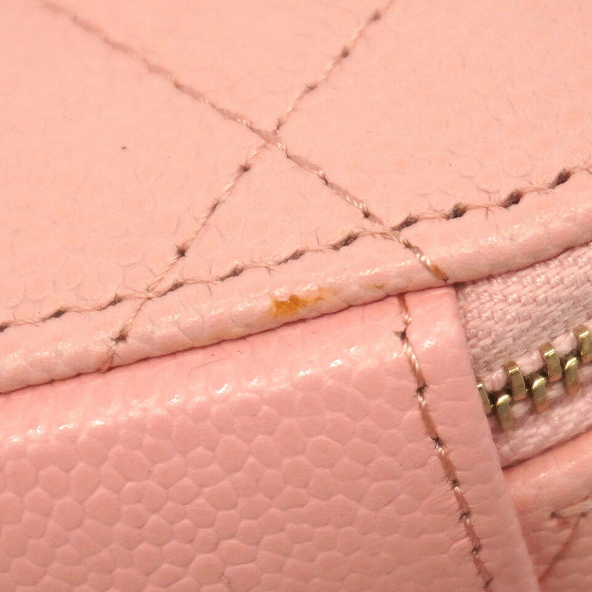 Chanel Pink Grained Calfskin Vanity Bag (Pre-Owned)