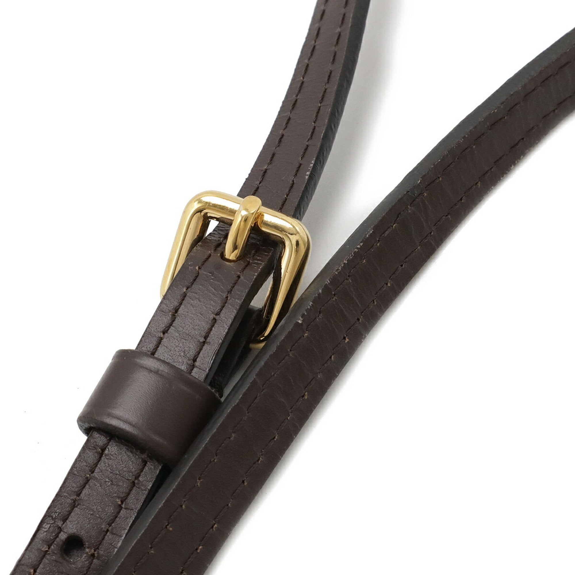 Louis Vuitton Damier Brown Pvc Pochette Shoulder Bag (Pre-Owned)