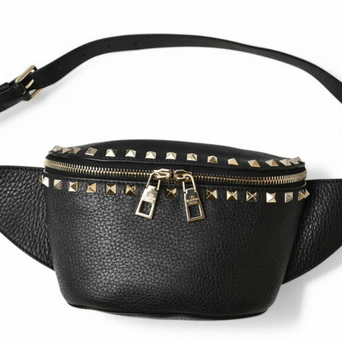 Valentino Black Leather Sling Bag (Pre-Owned)