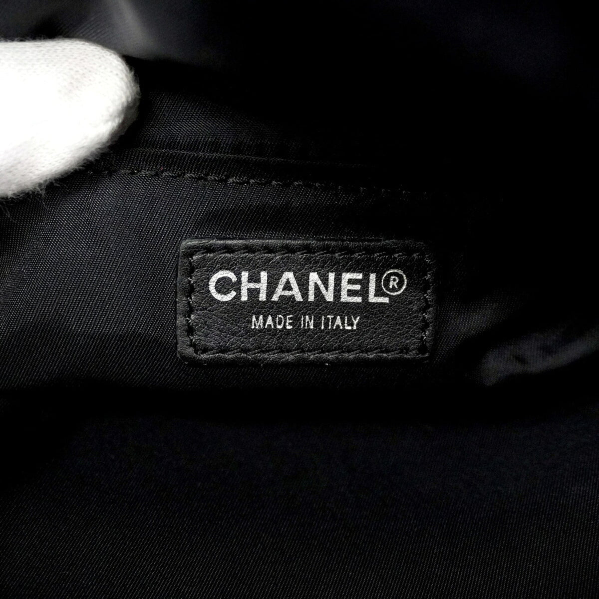 Chanel Black Nylon Vanity Bag (Pre-Owned)