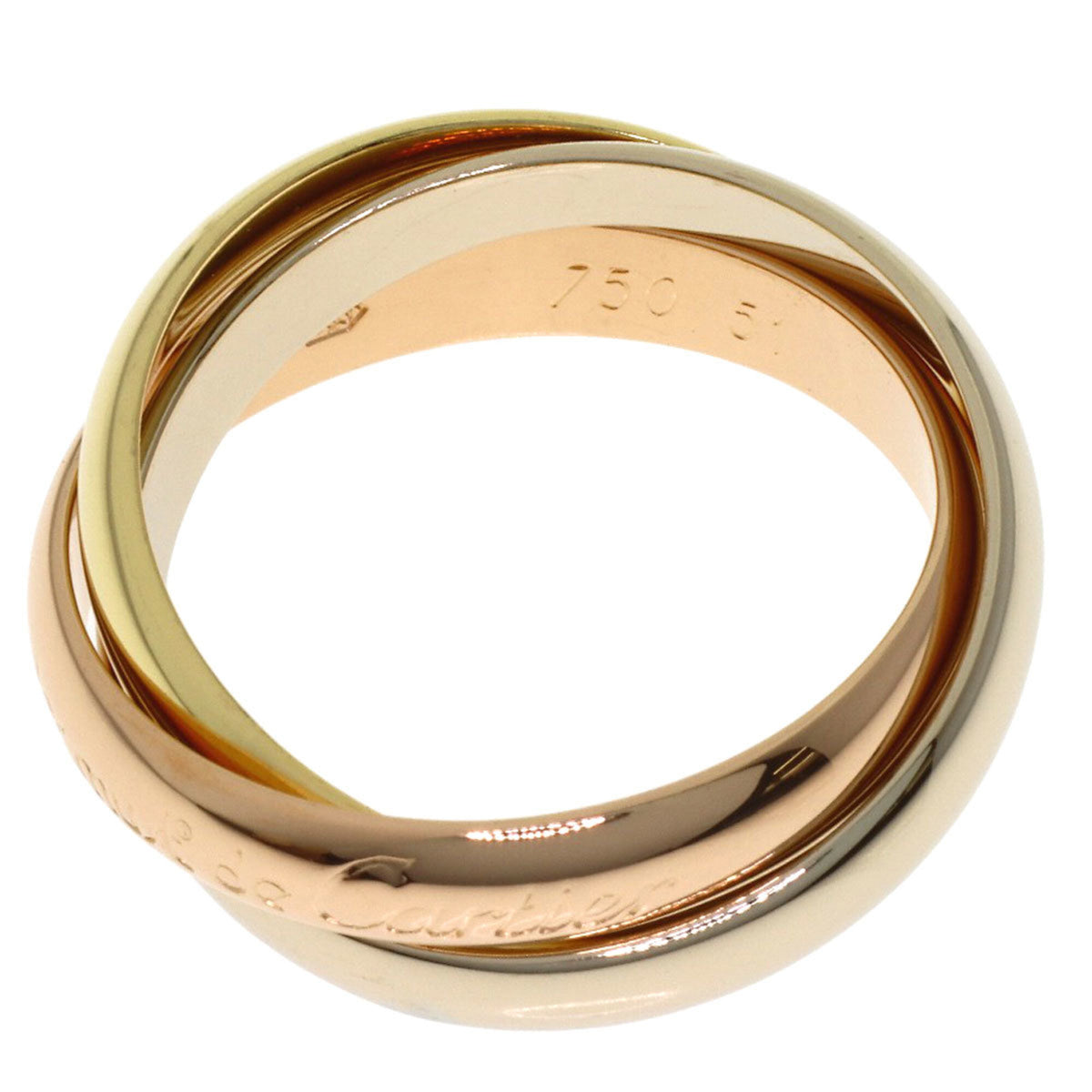 Cartier Yellow Gold (18K) Pink Gold (18K) White Gold (18K) Band Ring (Pre-Owned)