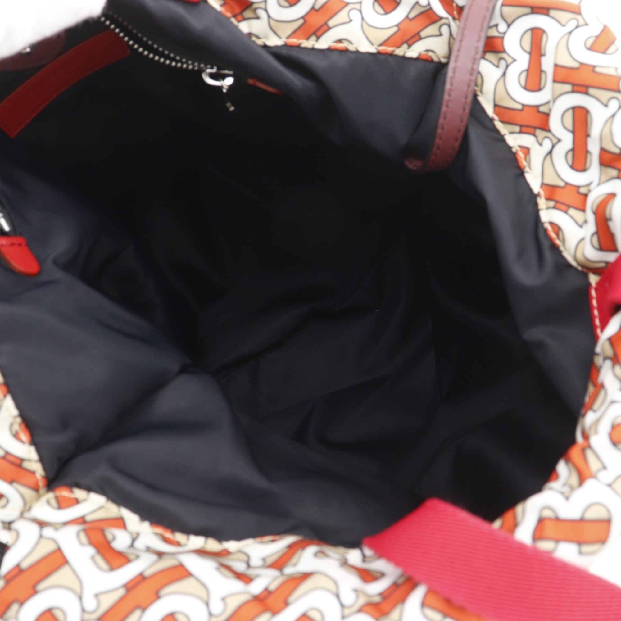 Burberry Orange Nylon Backpack (Pre-Owned)