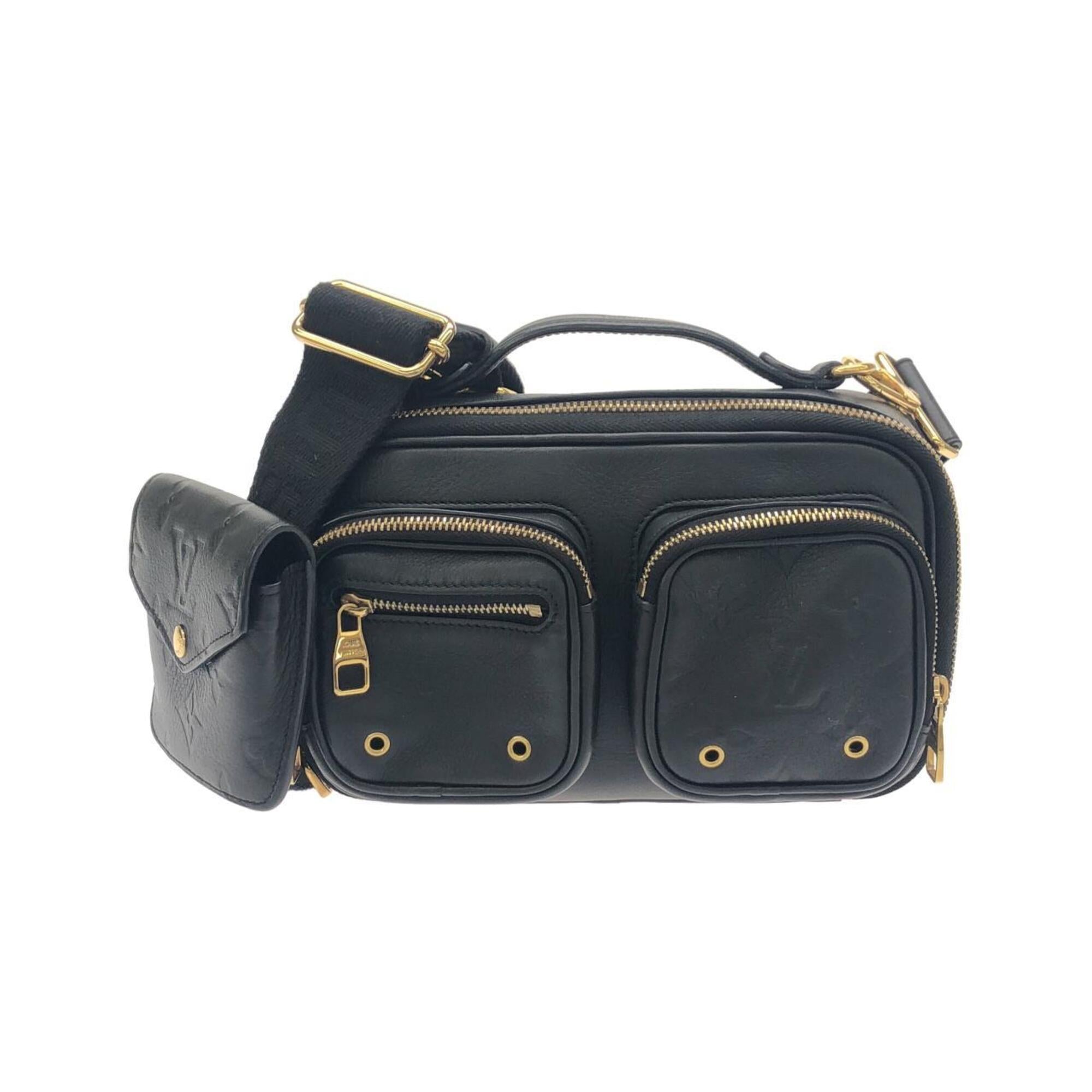 Louis Vuitton Black Leather Shoulder Bag (Pre-Owned)