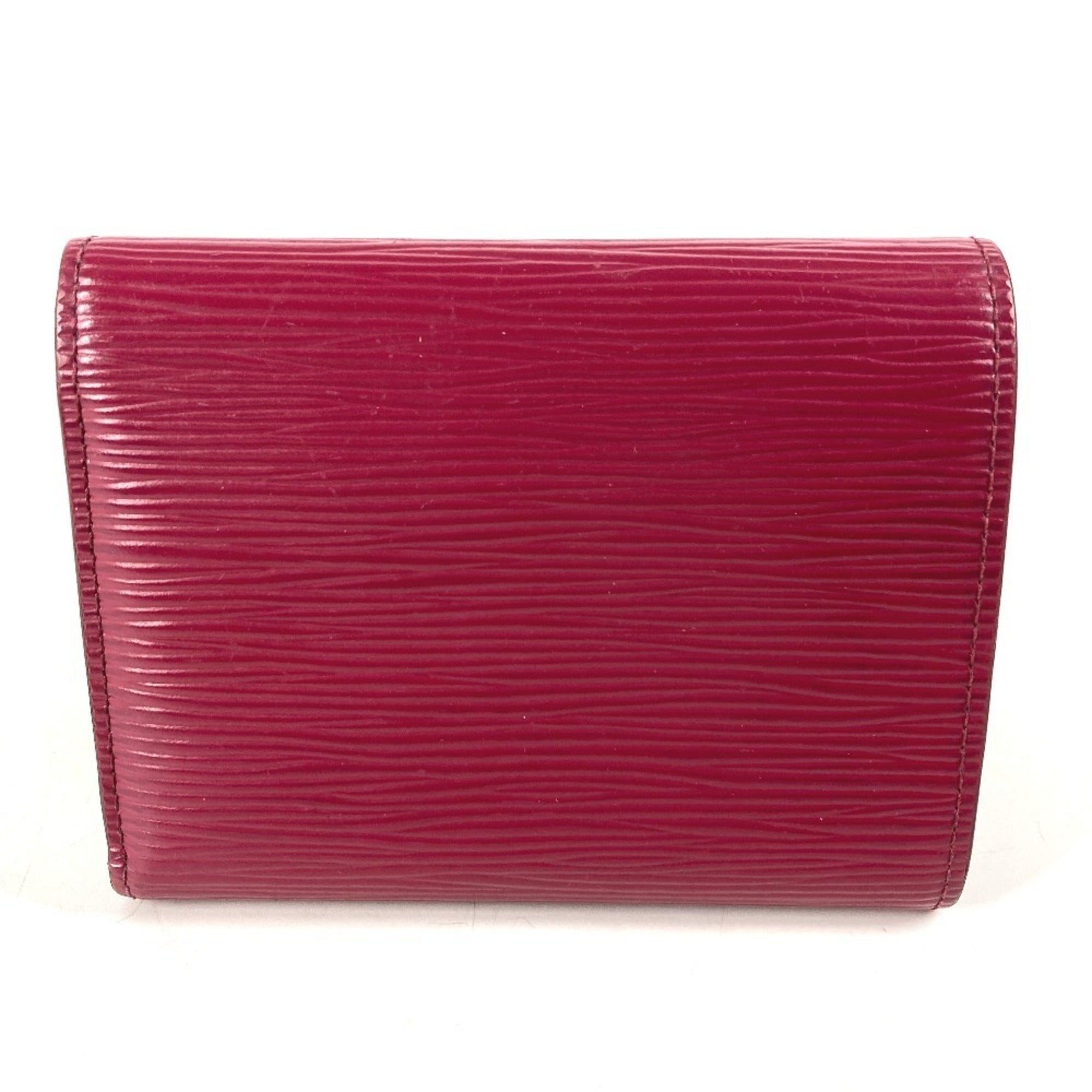 Louis Vuitton Fuchsia Purple Epi Leather Wallet (Tri-Fold) (Pre-Owned)