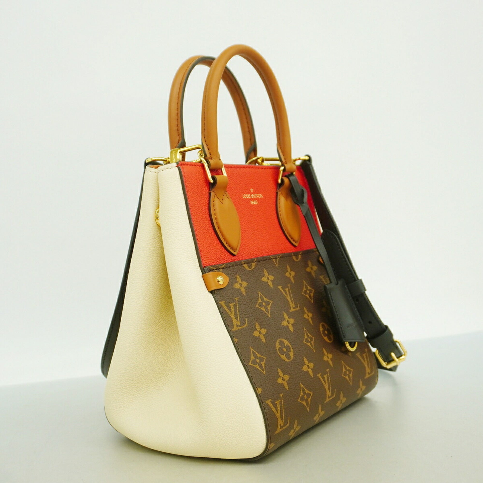 Louis Vuitton Brown Cerise Cream Handbag (Pre-Owned)