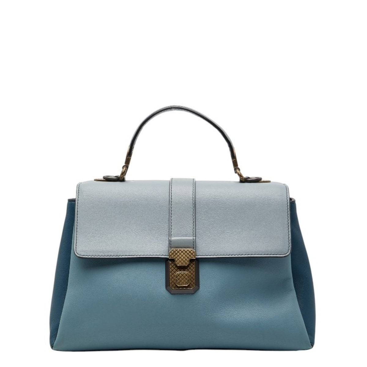 Bottega Veneta Blue Leather Handbag (Pre-Owned)