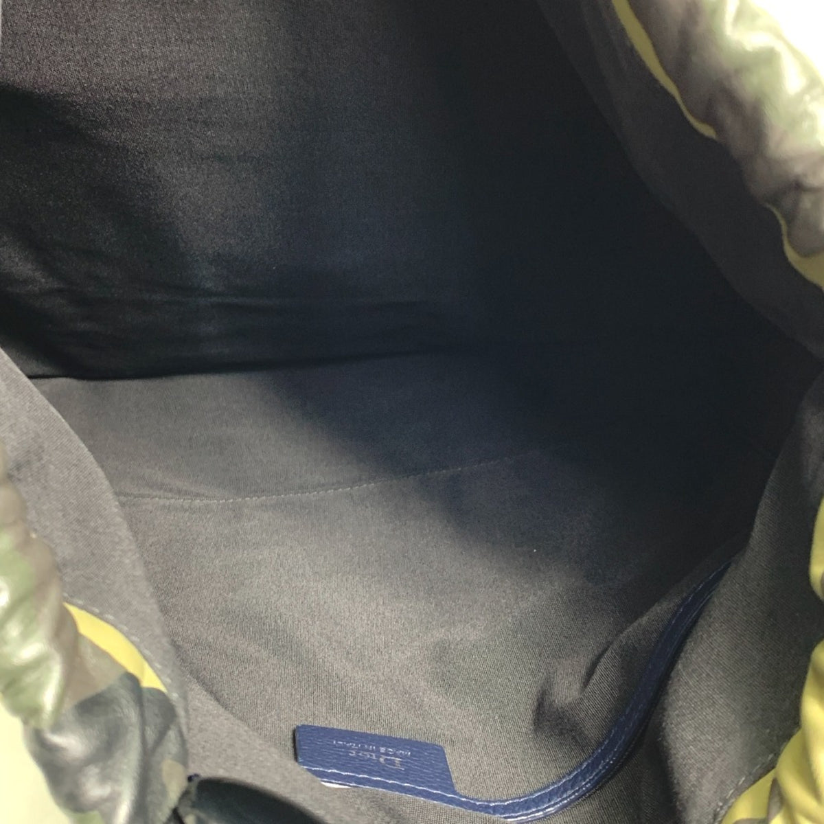 Dior Homme Green Leather Backpack (Pre-Owned)