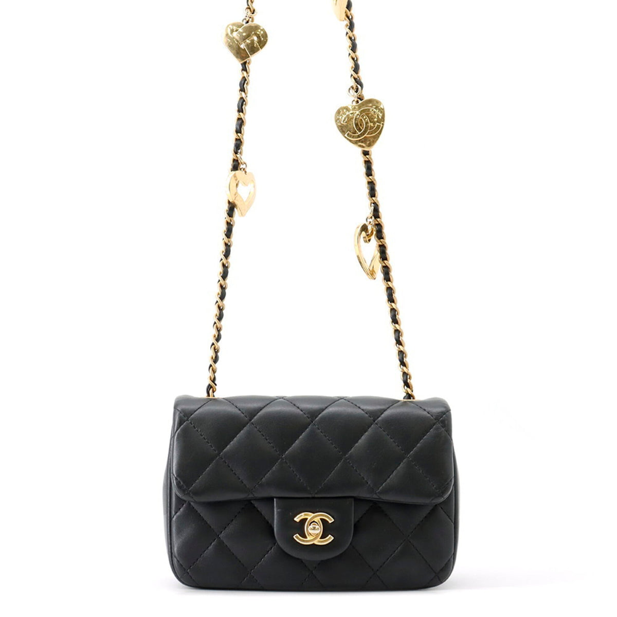 Chanel Black Leather Shoulder Bag (Pre-Owned)