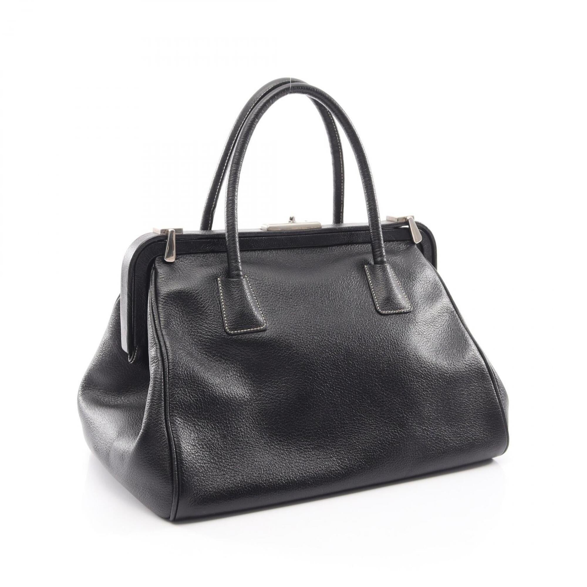 Prada Black Leather Handbag (Pre-Owned)