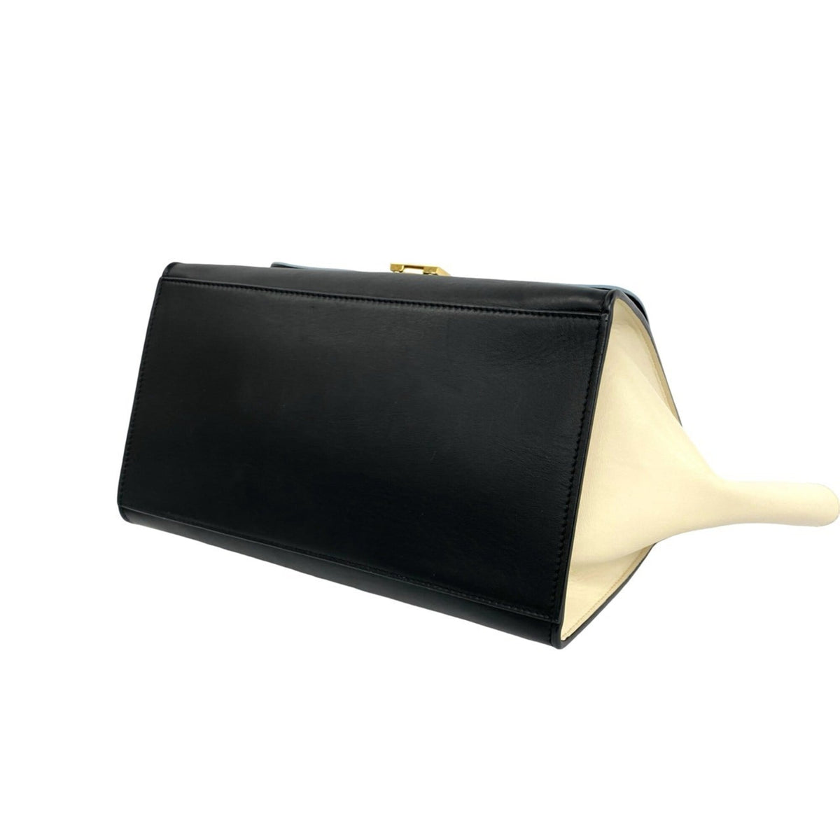 Celine Black Blue Ivory Leather Handbag Shoulder Bag (Pre-Owned)