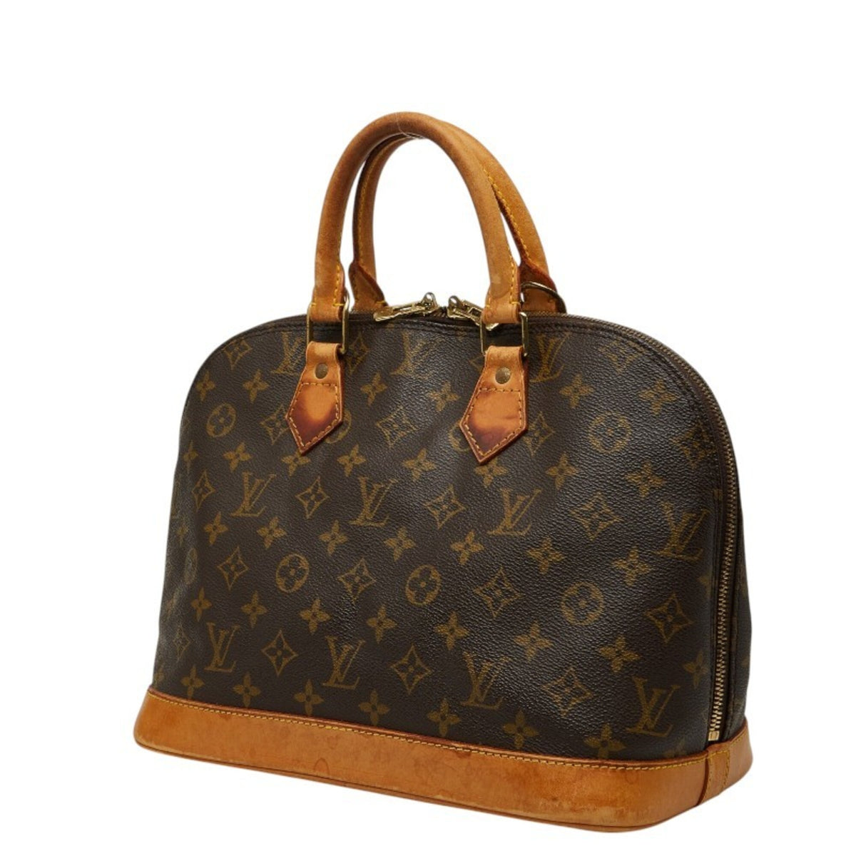 Louis Vuitton Brown Pvc Leather Handbag (Pre-Owned)