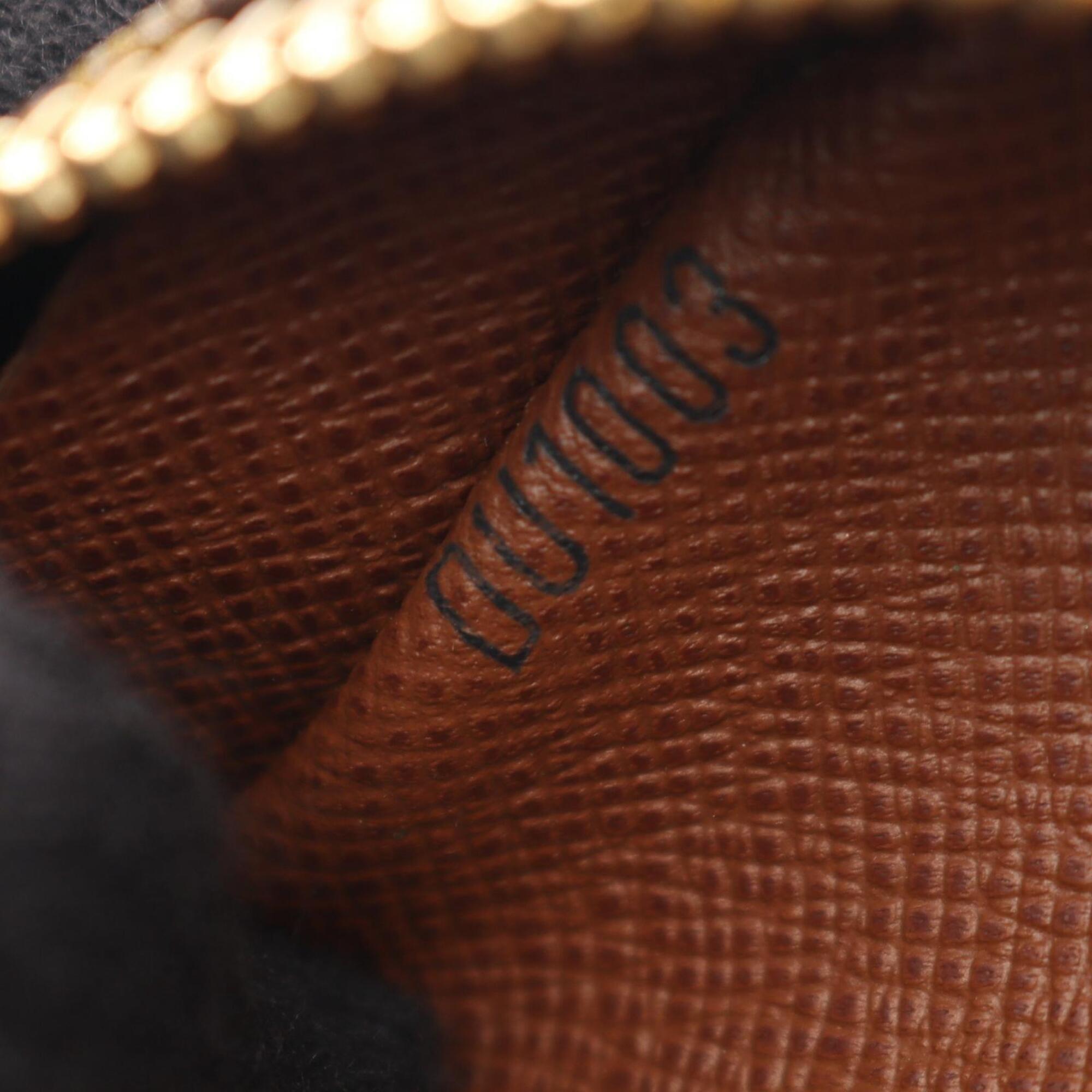 Louis Vuitton Brown Monogram Coated Canvas Leather Shoulder Bag (Pre-Owned)