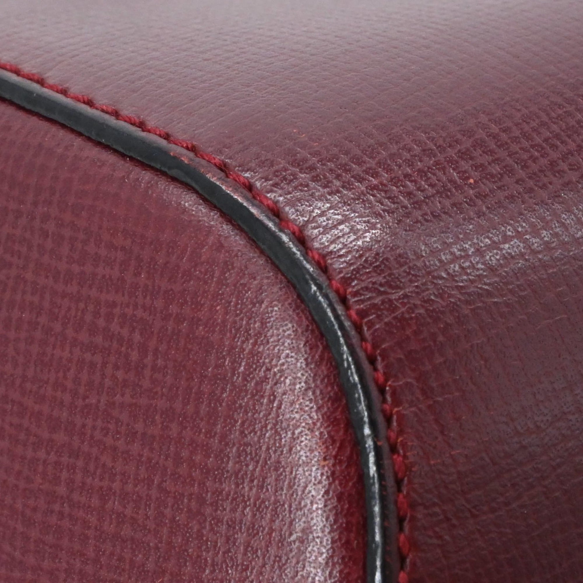 Cartier Bordeaux Leather Backpack (Pre-Owned)