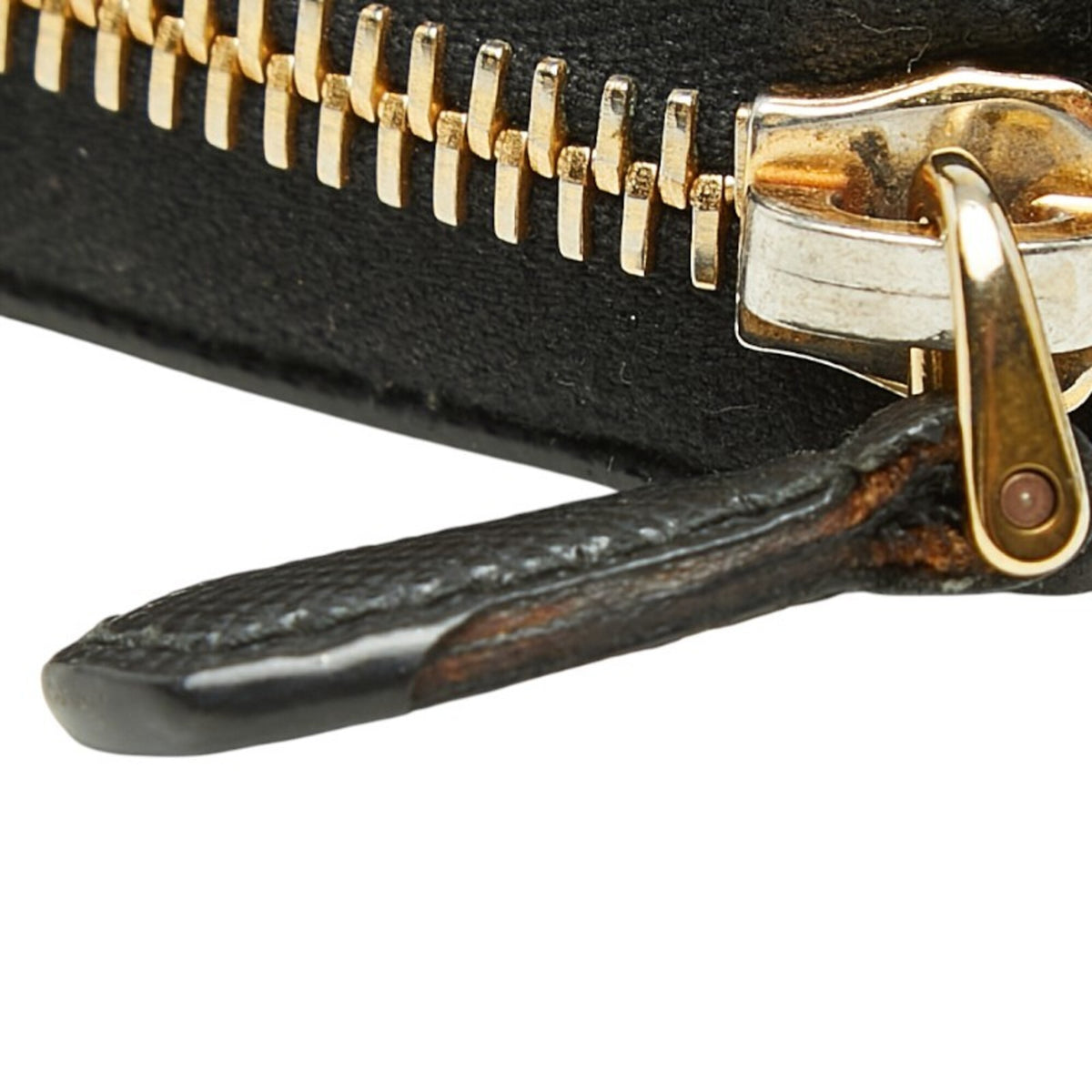 Prada Black Leather Long Wallet (Bi-Fold) (Pre-Owned)