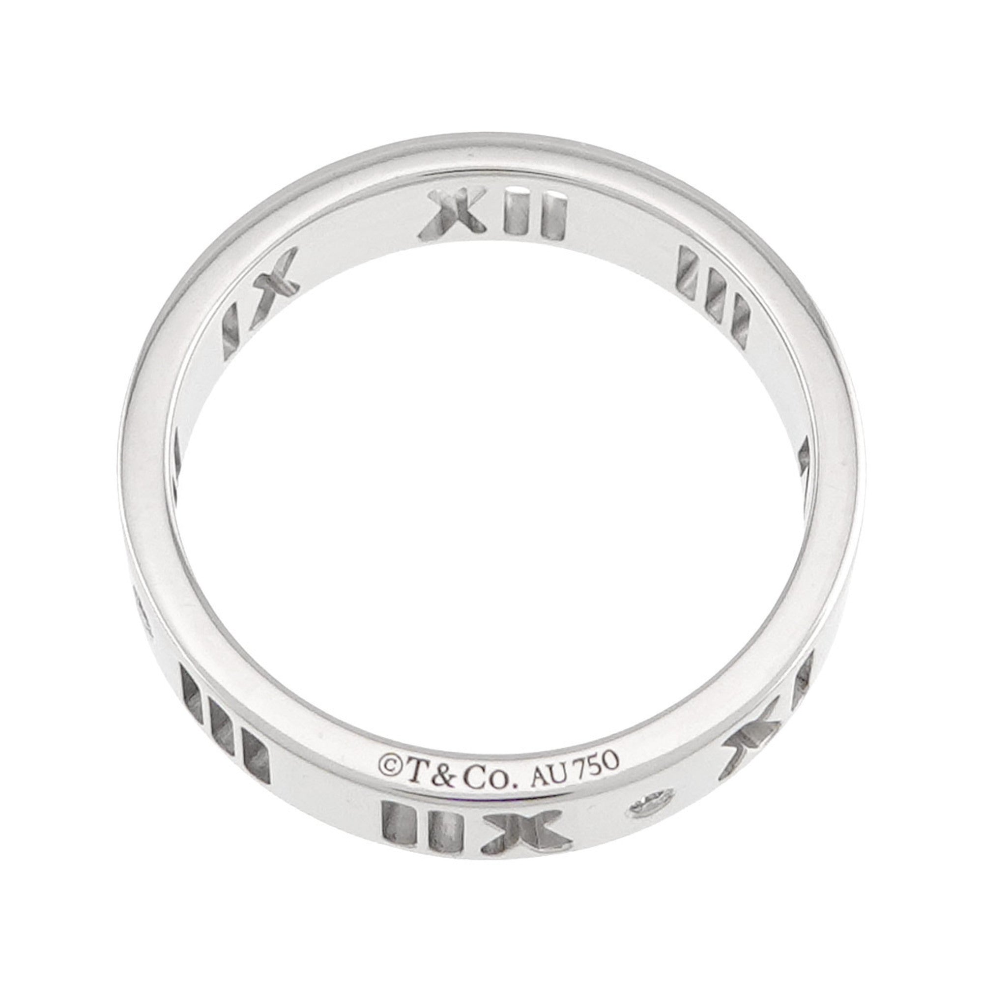 Tiffany White Gold (18K) Band Ring (Pre-Owned)