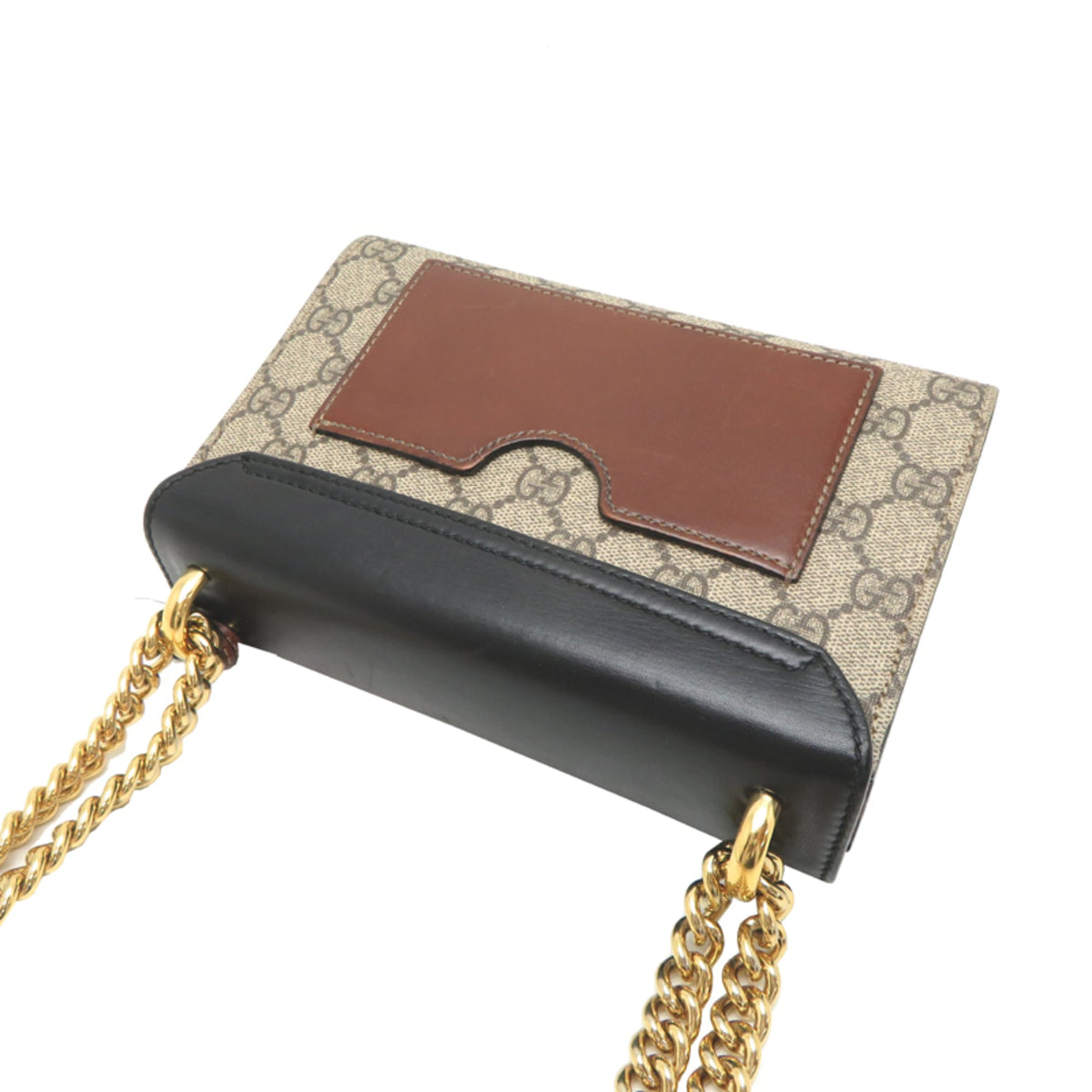 Gucci Beige Brown Pvc Leather Shoulder Bag (Pre-Owned)