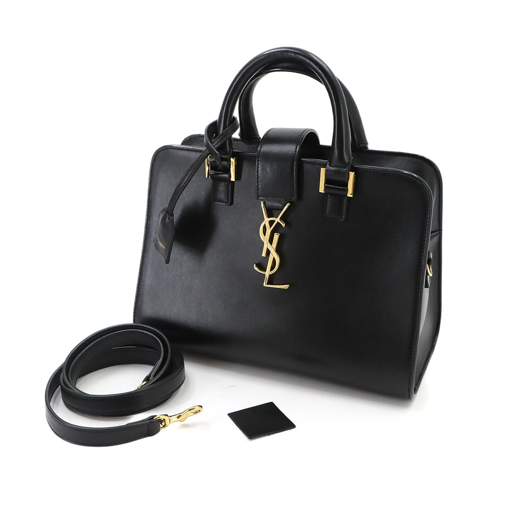 Saint Laurent Black Leather Handbag (Pre-Owned)