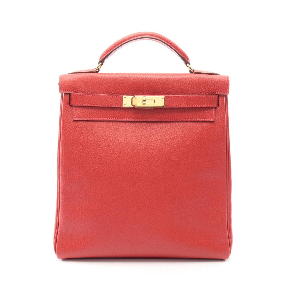 Hermes Red Color Ardennes Leather Backpack (Pre-Owned)