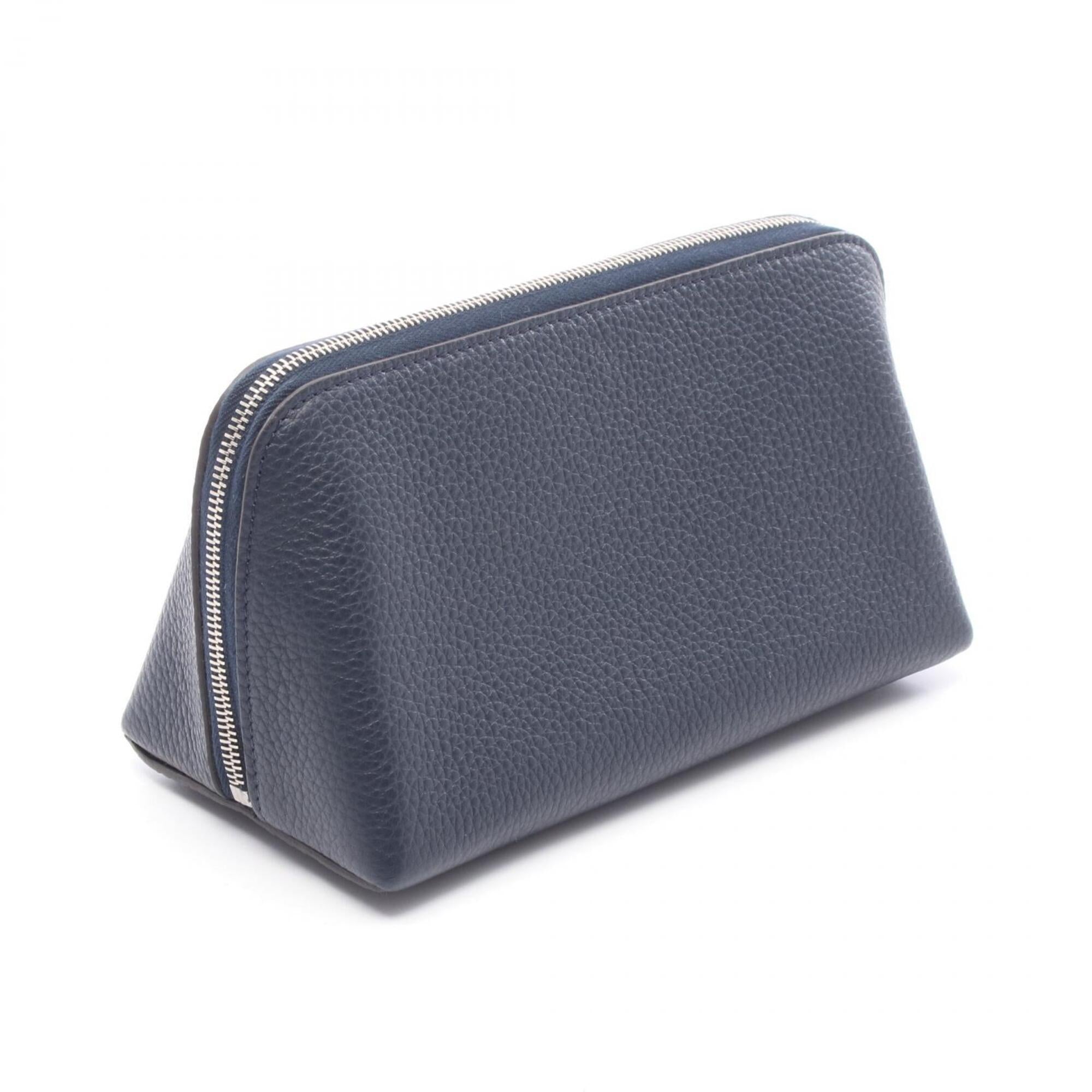 Celine Navy Leather Handbag Pouch (Pre-Owned)