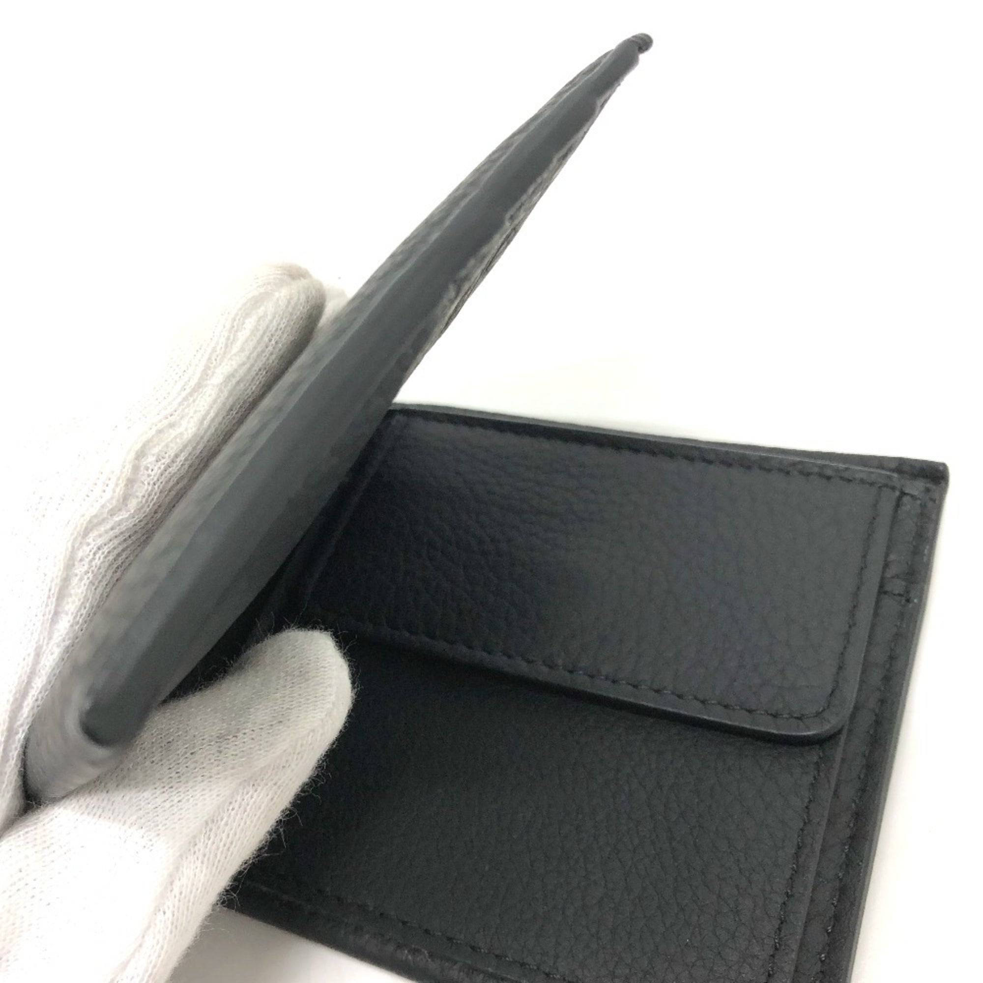 Burberry Black Leather Wallet (Bi-Fold) (Pre-Owned)