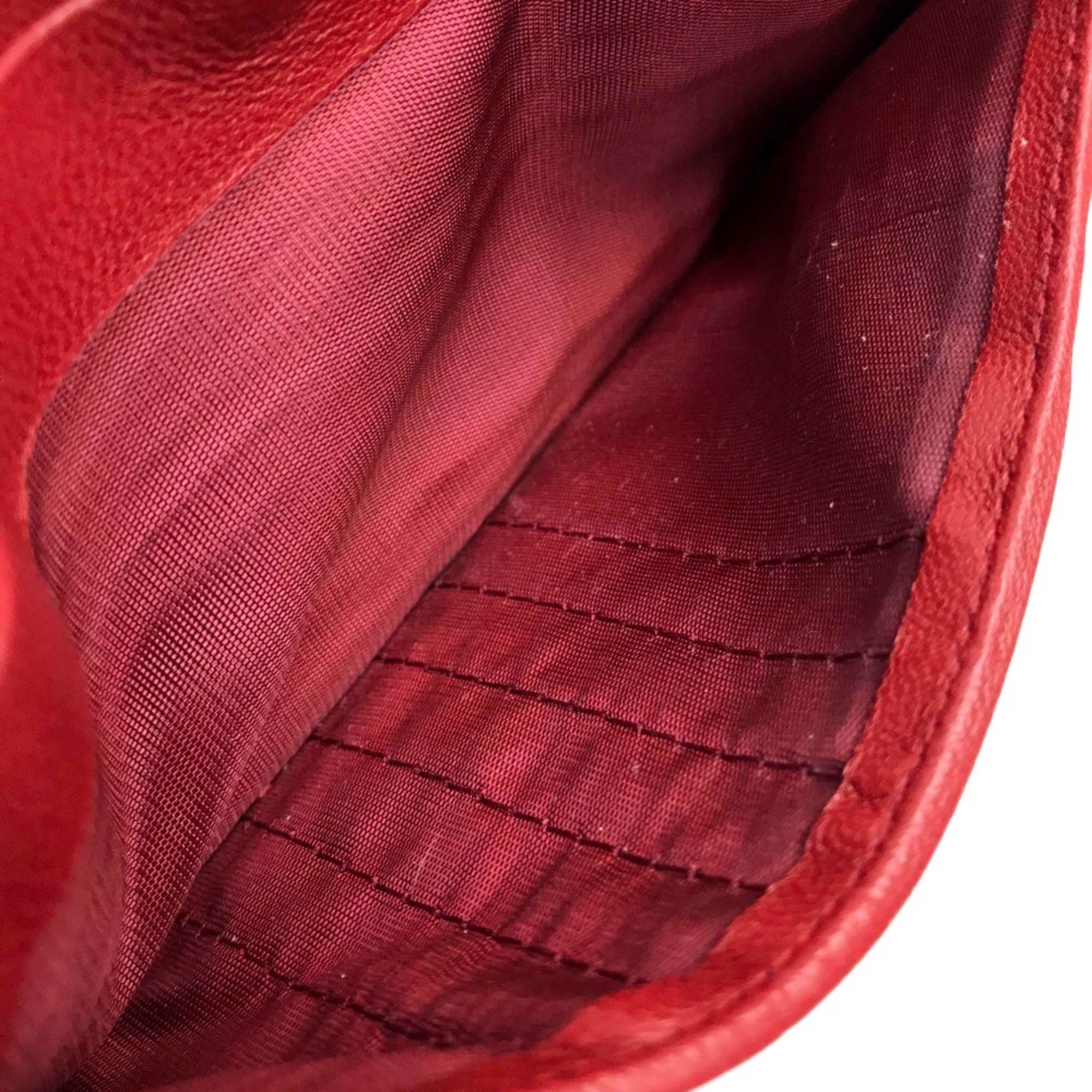 Bvlgari Bvlgari Bvlgari Pink Red Color Leather Wallet (Bi-Fold) (Pre-Owned)