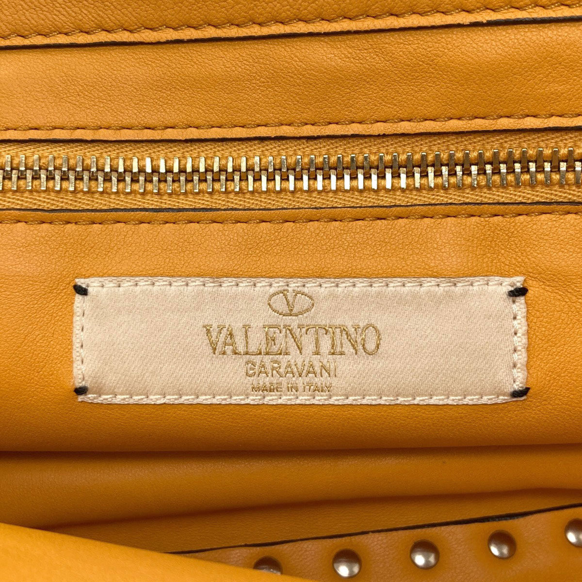 Valentino Garavani Orange Leather Handbag (Pre-Owned)