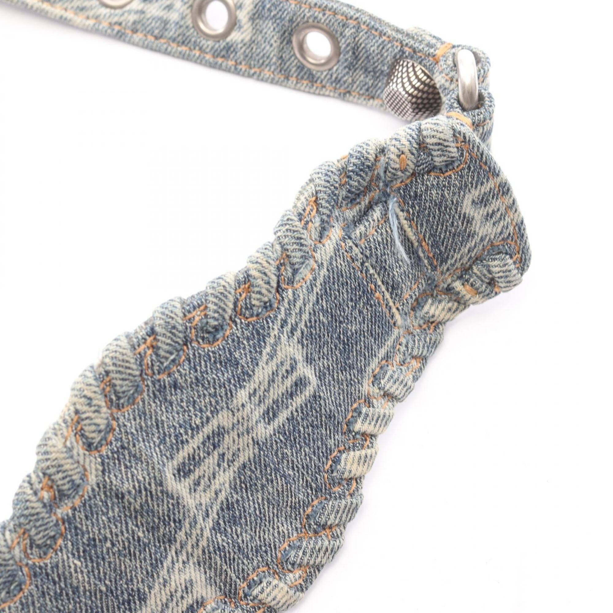 Balenciaga Blue Denim Handbag Shoulder Bag (Pre-Owned)