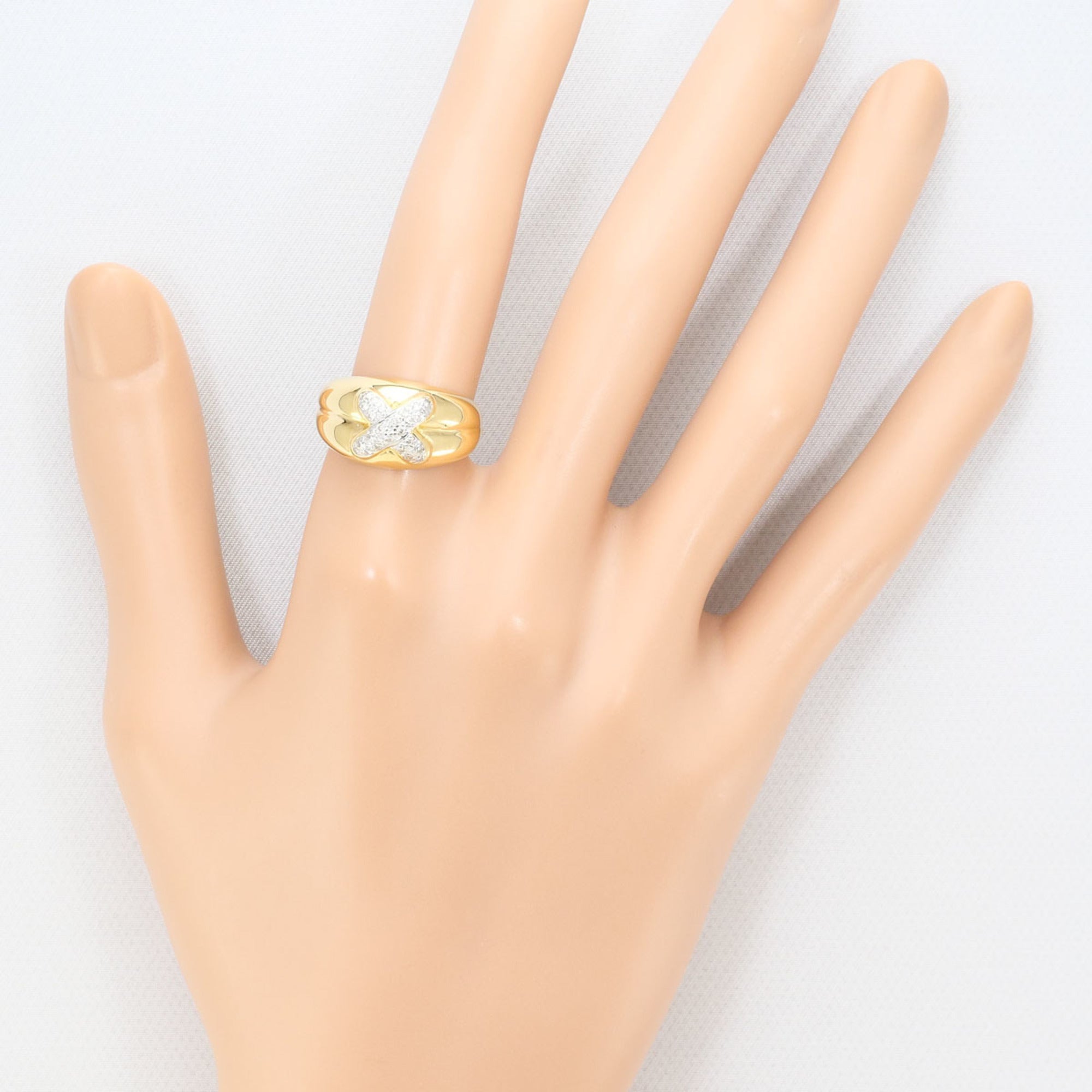 Unbranded White Gold Yellow Gold Yellow Gold (18K) White Gold (18K) Band Ring (Pre-Owned)