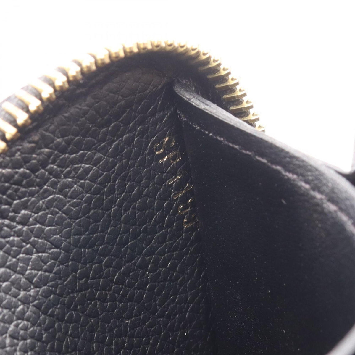 Louis Vuitton Black Noir Leather Long Wallet (Bi-Fold) (Pre-Owned)