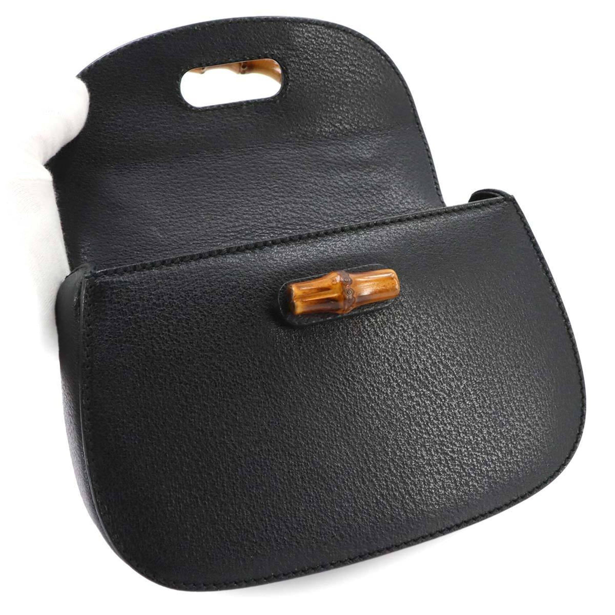 Gucci Black Leather Handbag (Pre-Owned)