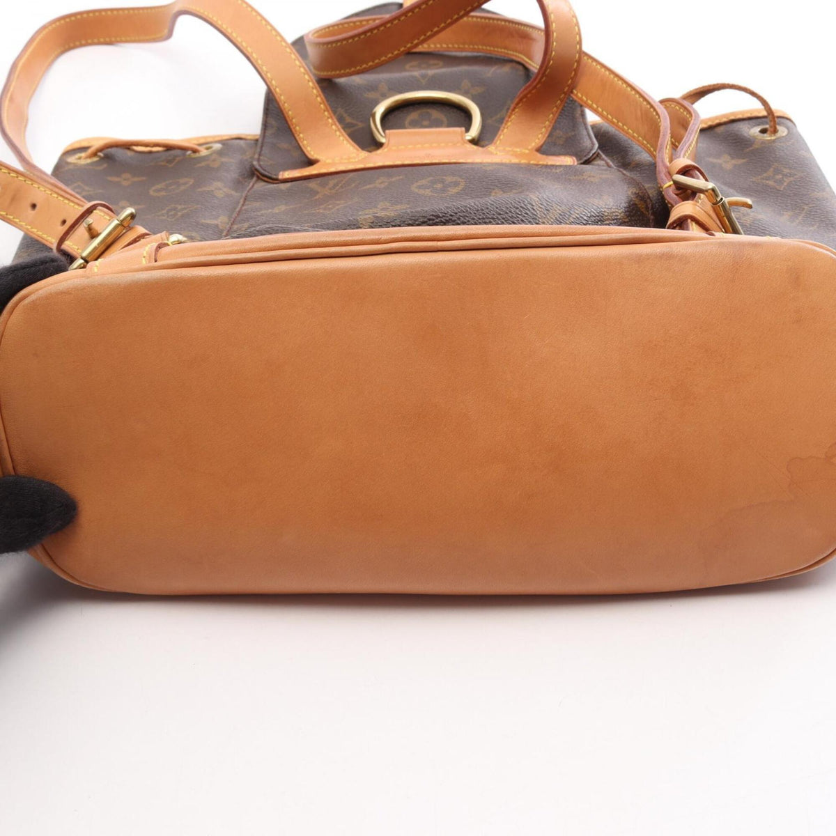 Louis Vuitton Brown Monogram Coated Canvas Leather Backpack Handbag (Pre-Owned)
