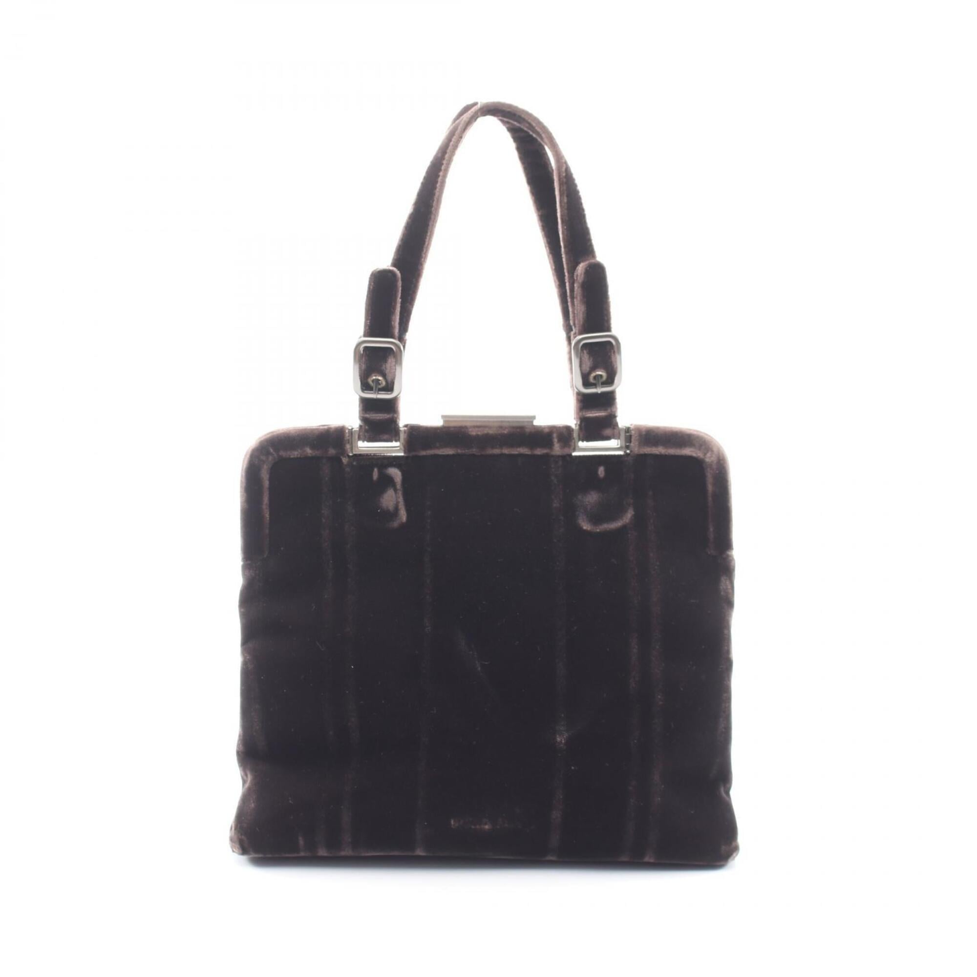 Prada Brown Fabric Handbag (Pre-Owned)
