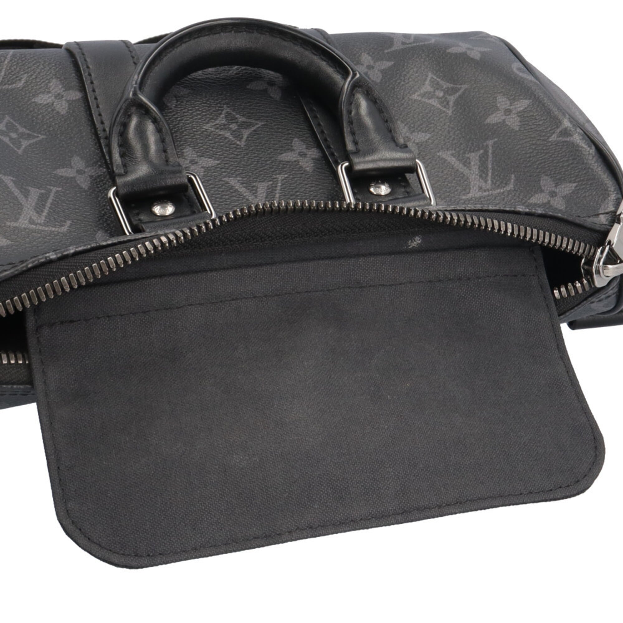 Louis Vuitton Black Gray Monogram Eclipse Shoulder Bag (Pre-Owned)