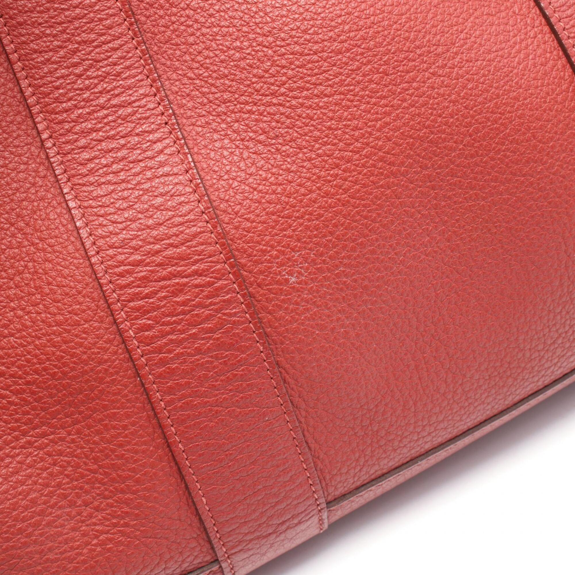 Hermes Red Color Negonda Leather Handbag Tote Bag (Pre-Owned)