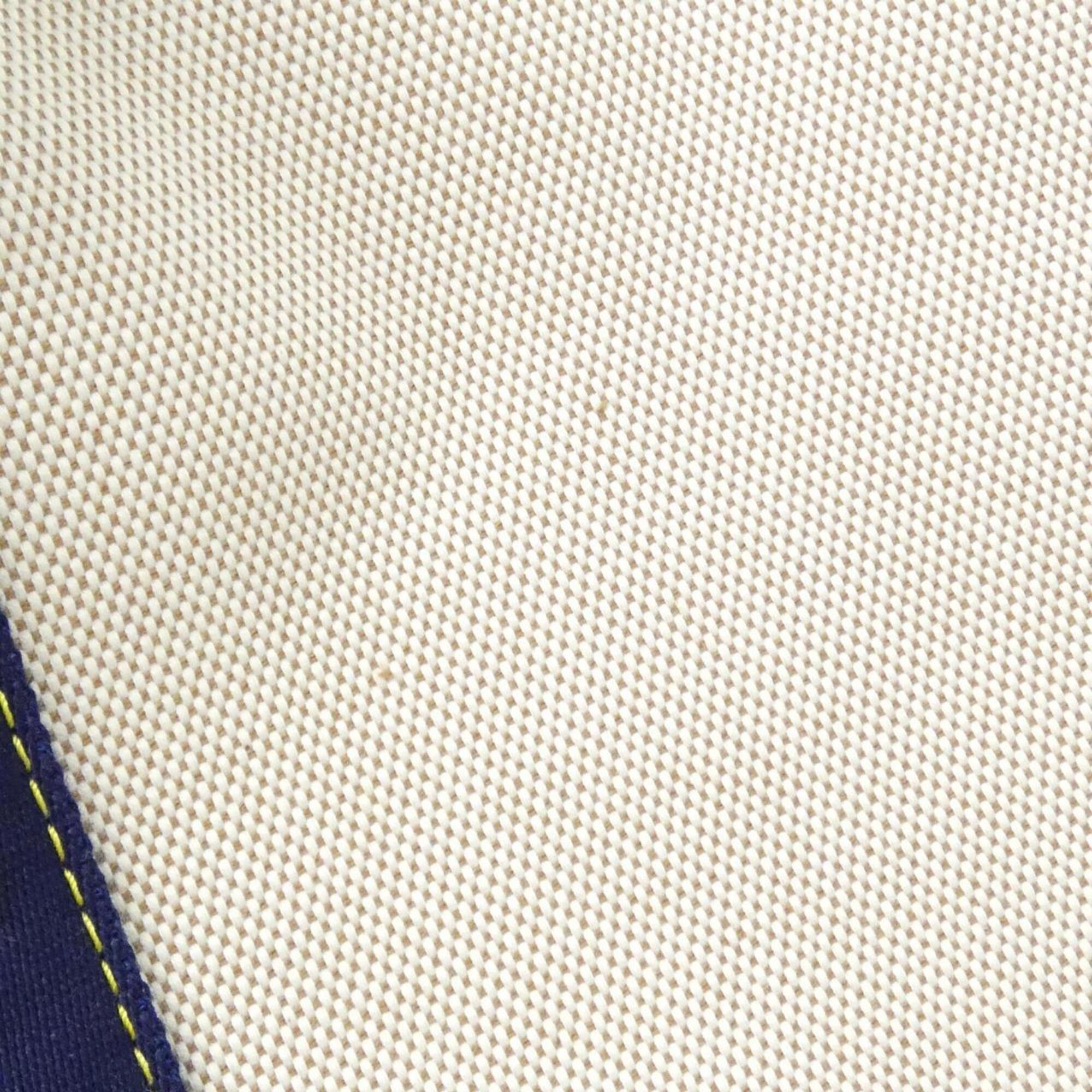 Louis Vuitton Blue White Organic Cotton Canvas Handbag (Pre-Owned)