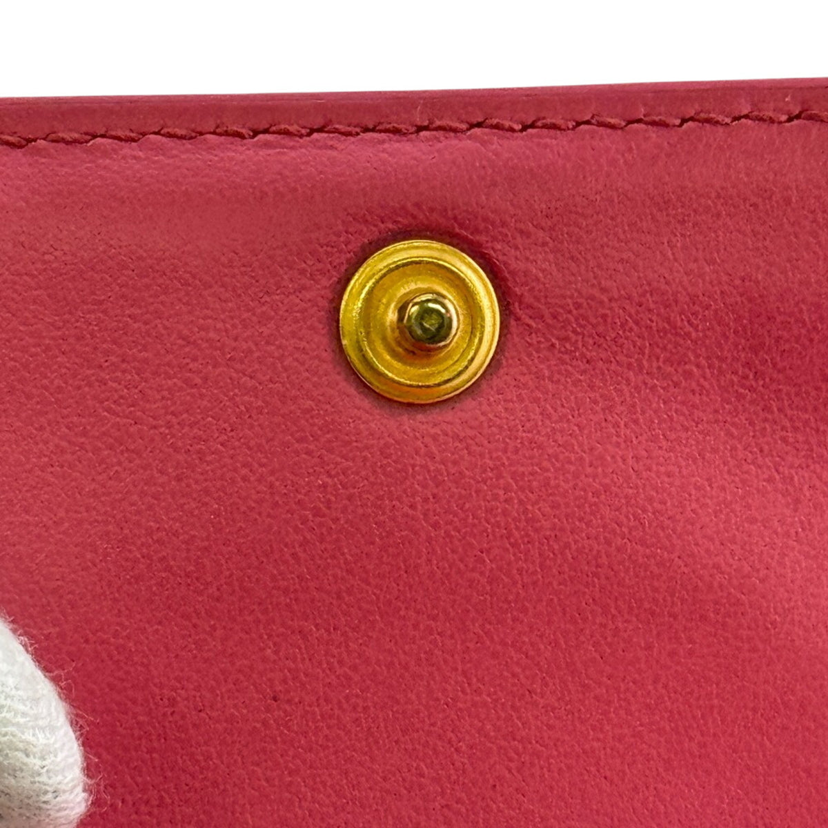 Bottega Veneta Pink Leather Wallet (Tri-Fold) (Pre-Owned)