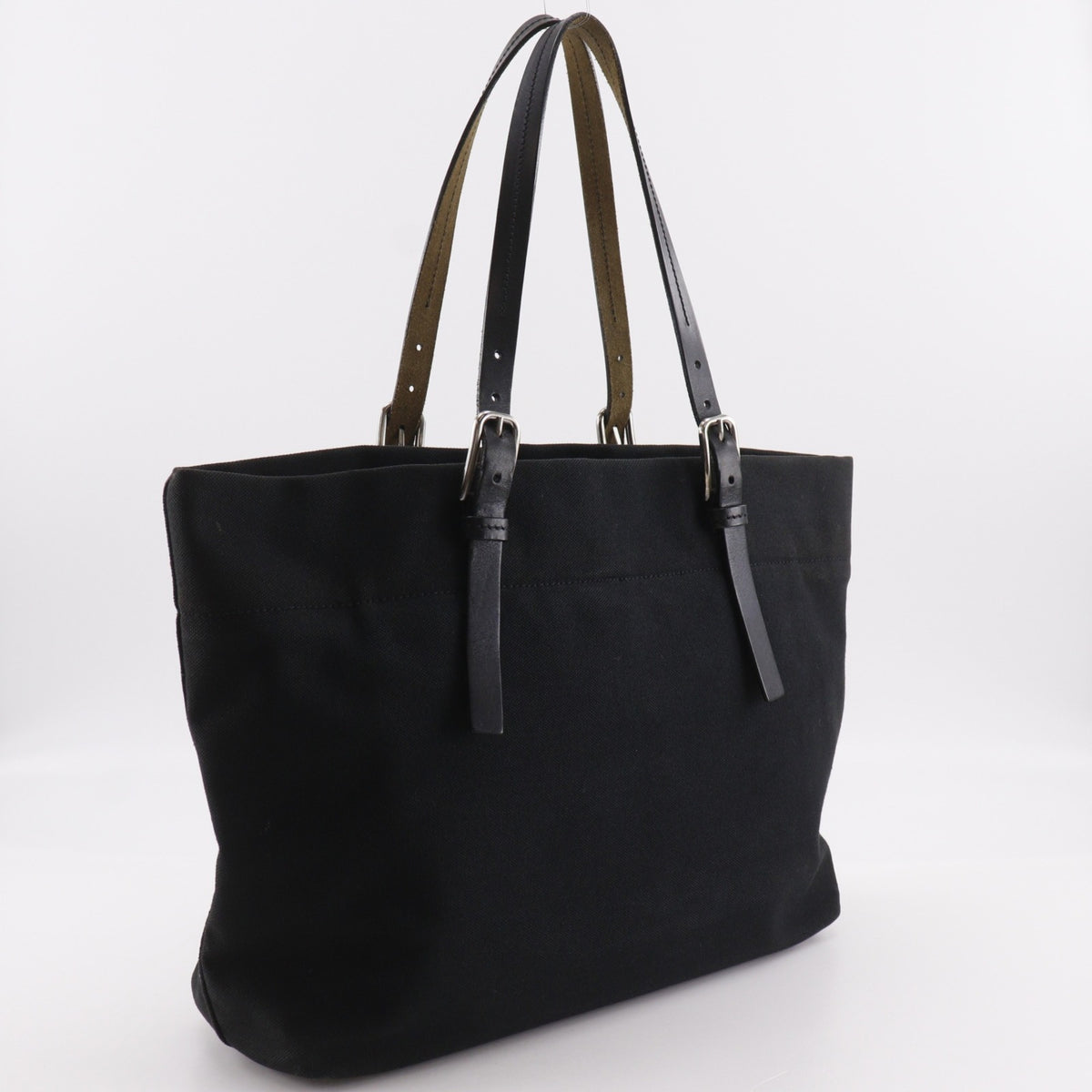 Prada Black Canvas Tote Bag (Pre-Owned)