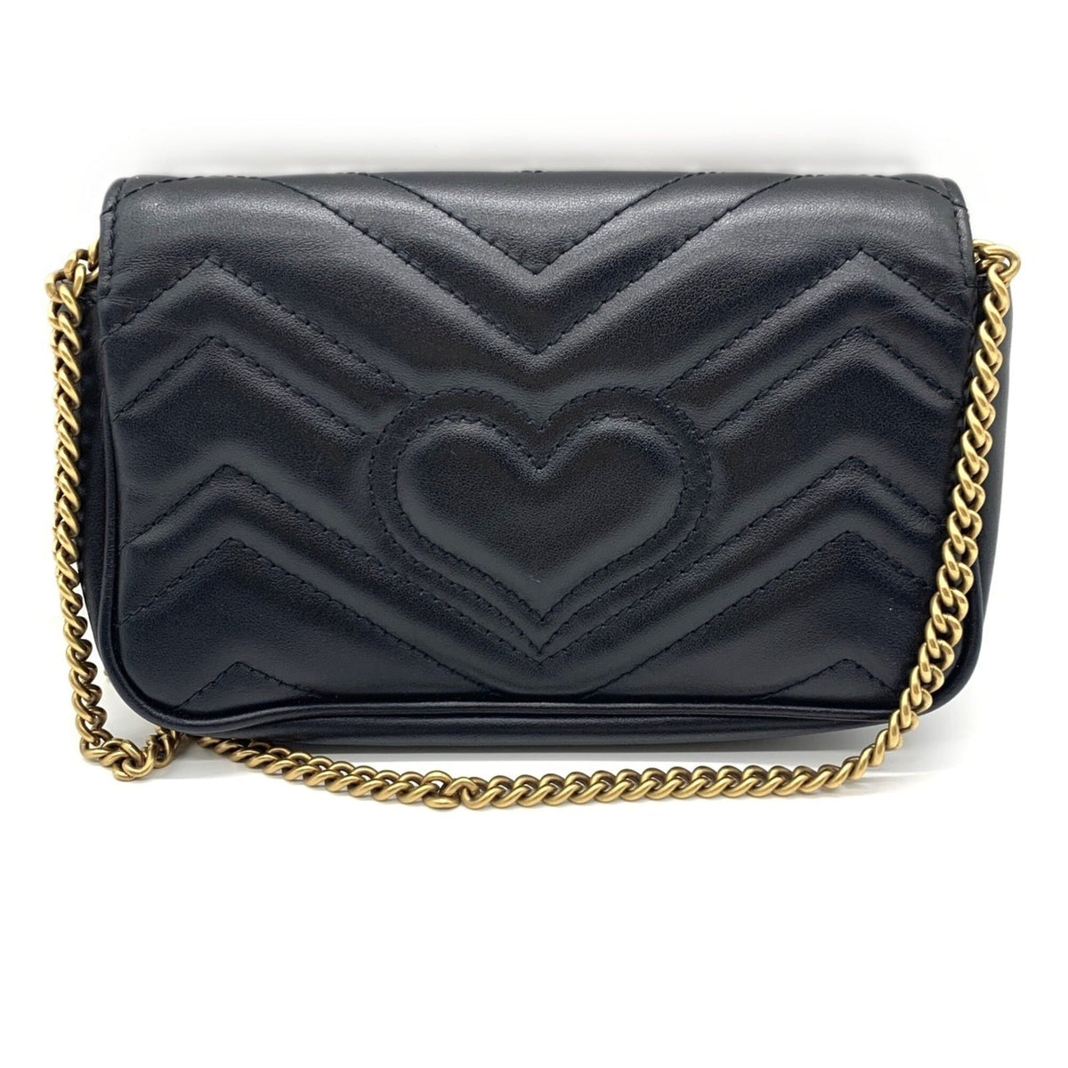 Gucci Black Quilting Shoulder Bag (Pre-Owned)