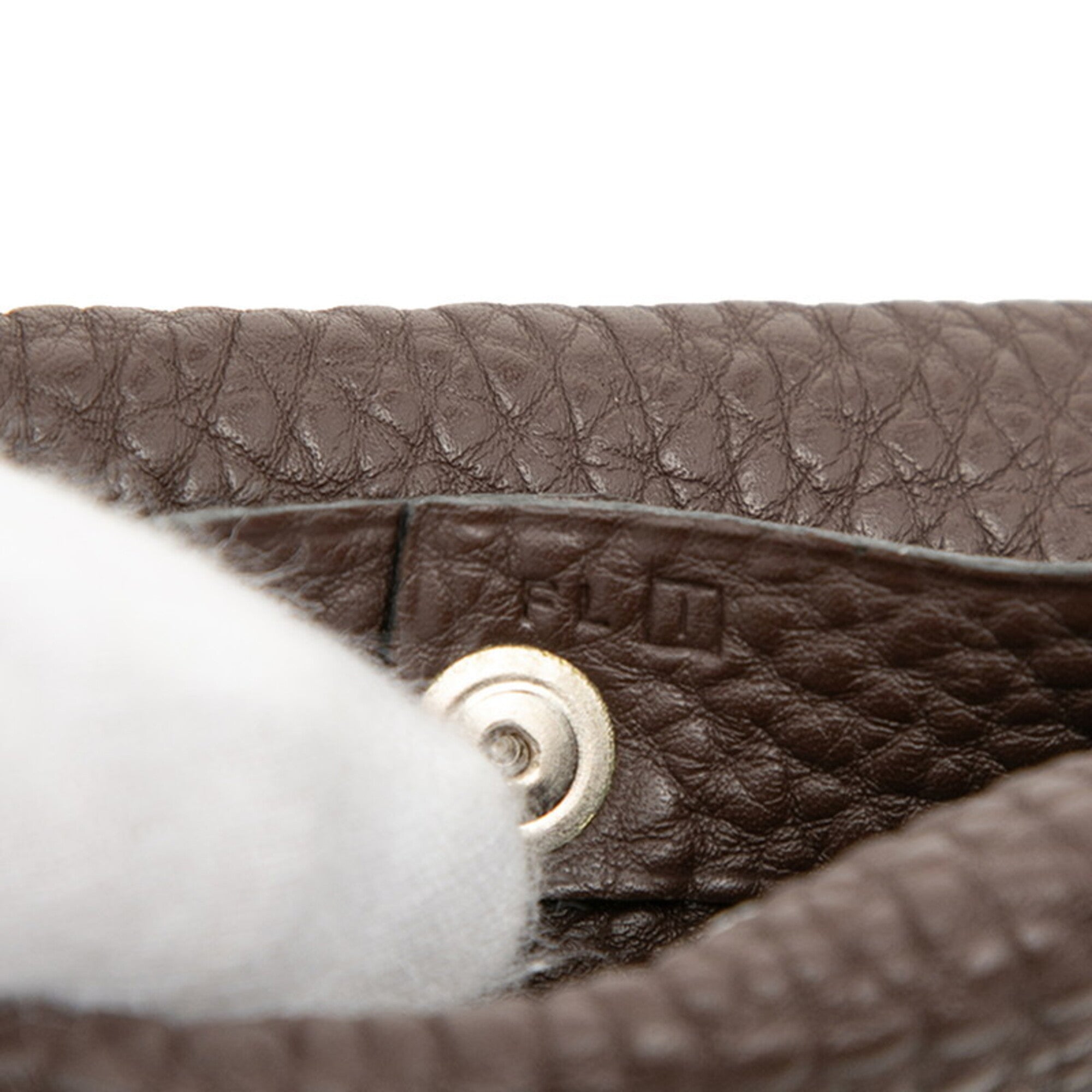 Hermes Brown Havane Taurillon Clemence Leather Coin Purse/Coin Case (Pre-Owned)