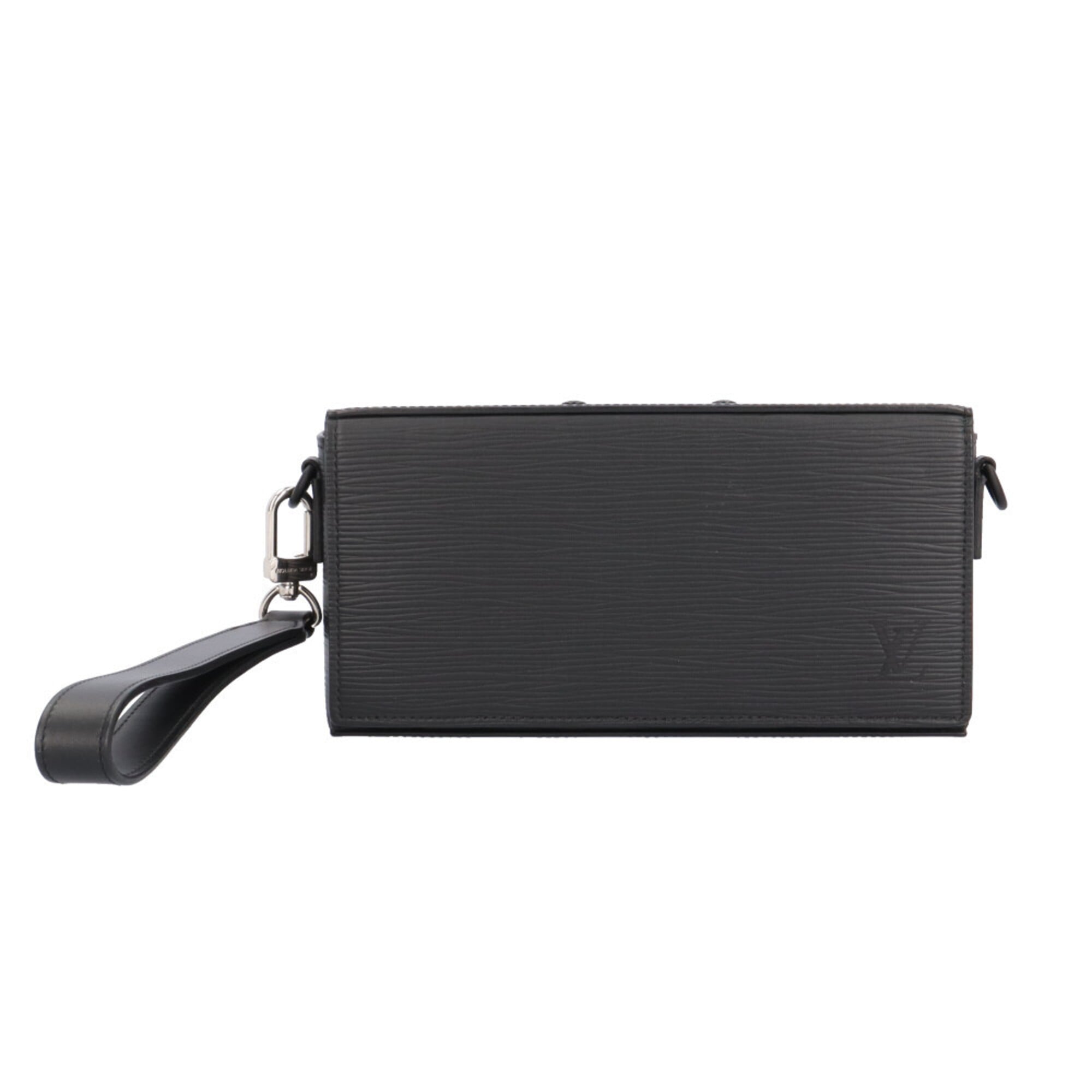 Louis Vuitton Epi Black Epi Leather Monogram Eclipse Long Wallet (Bi-Fold) (Pre-Owned)