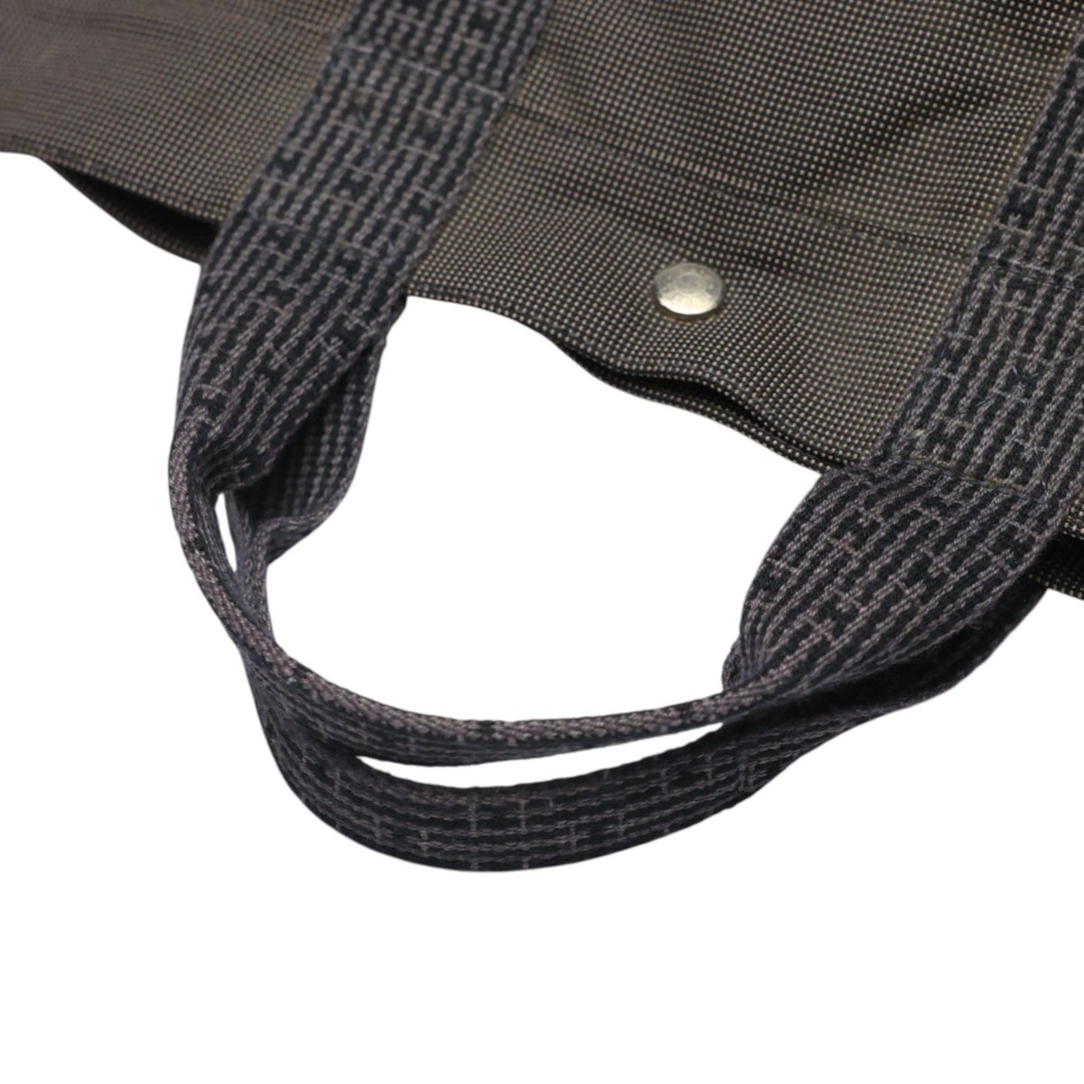 Hermes Gray Nylon Polyester Handbag Tote Bag (Pre-Owned)