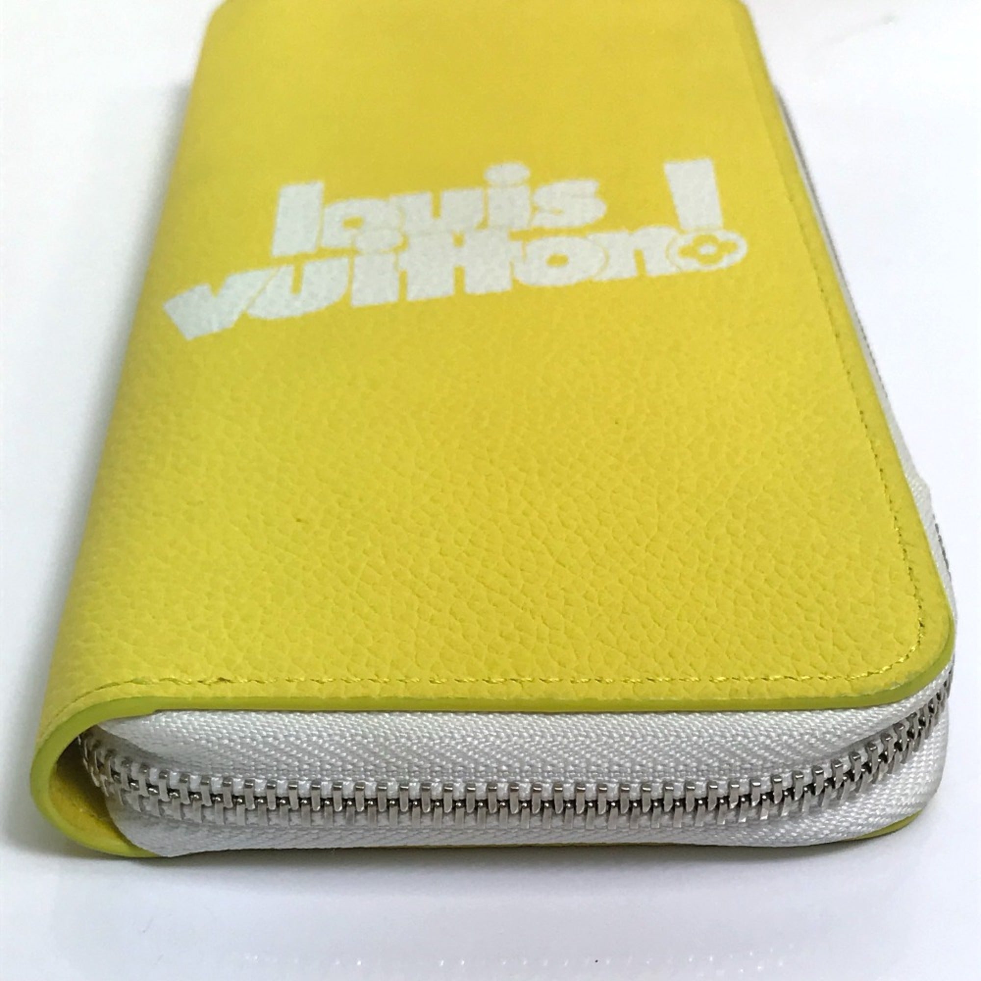 Louis Vuitton Yellow Leather Long Wallet (Bi-Fold) (Pre-Owned)
