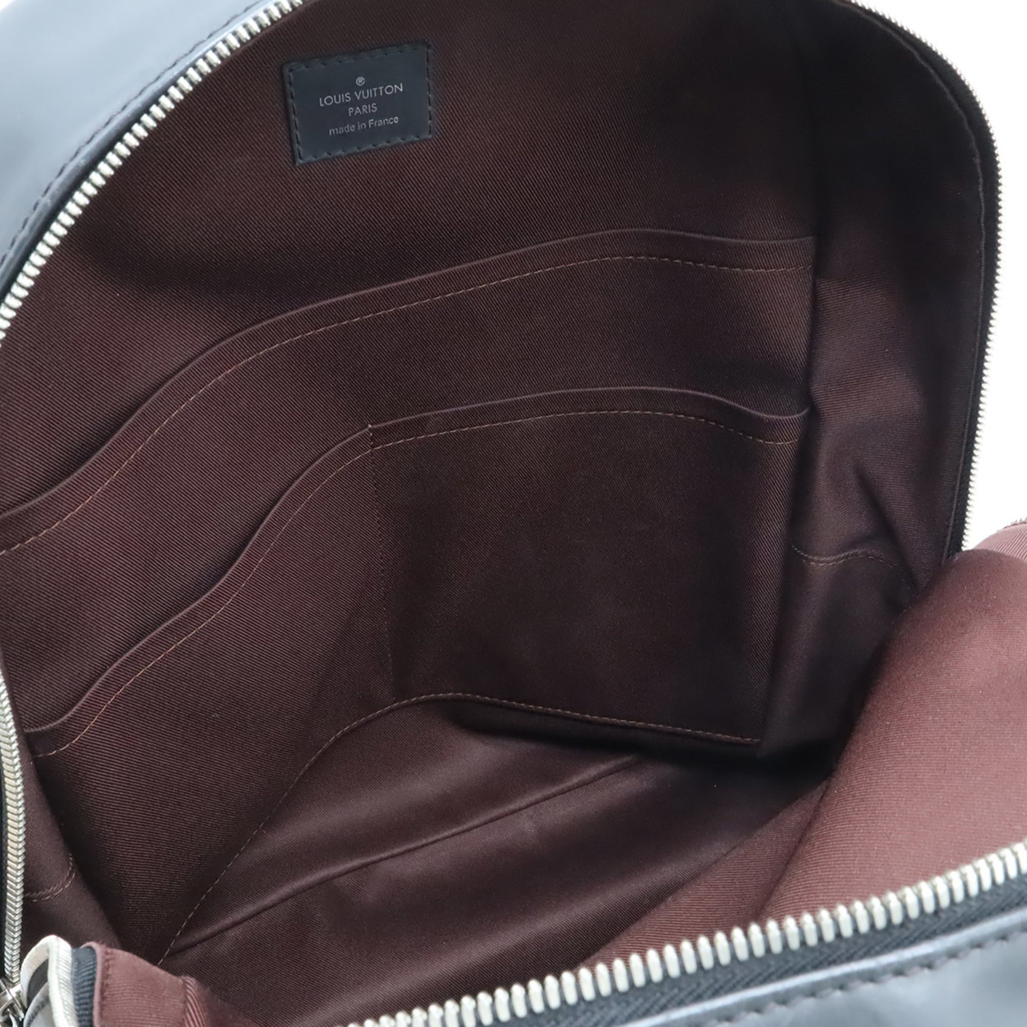Louis Vuitton Black Brown Monogram Canvas Backpack Shoulder Bag (Pre-Owned)
